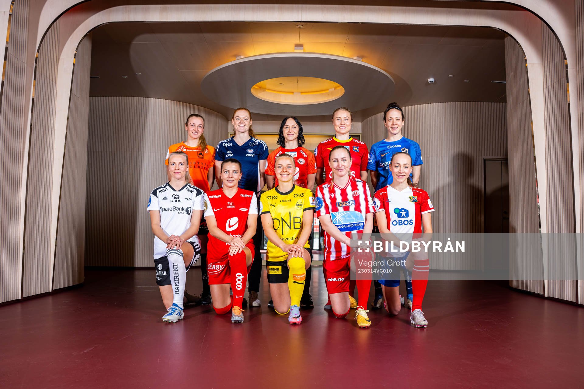 Players pose for a team photo