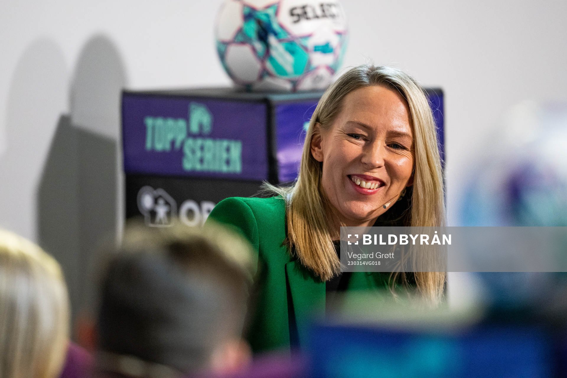 Anne Sturød during a press event on March 14, 2023 in Oslo. 