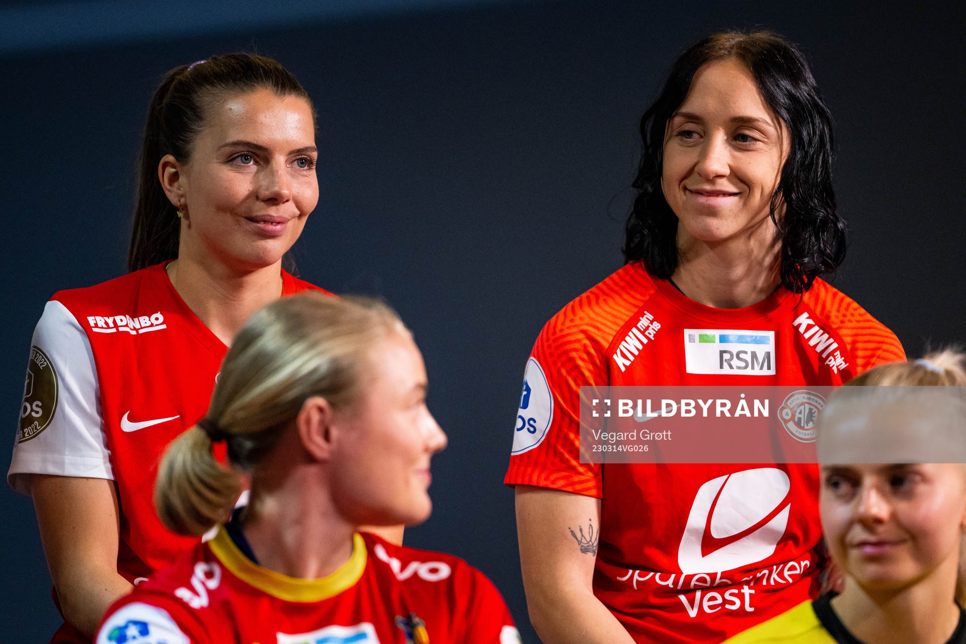Cecilie Redisch Kvamme of Brann and Miljana Ivanović of