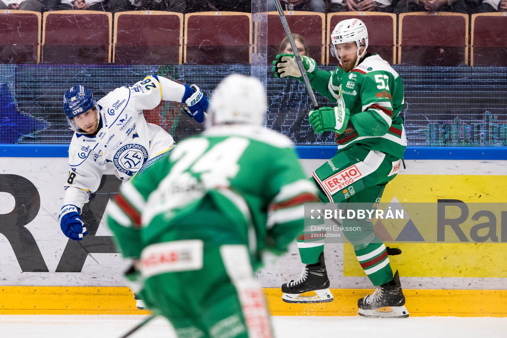 Leksands Justin Glenn Kloos och Rögles Vojtech Mozik