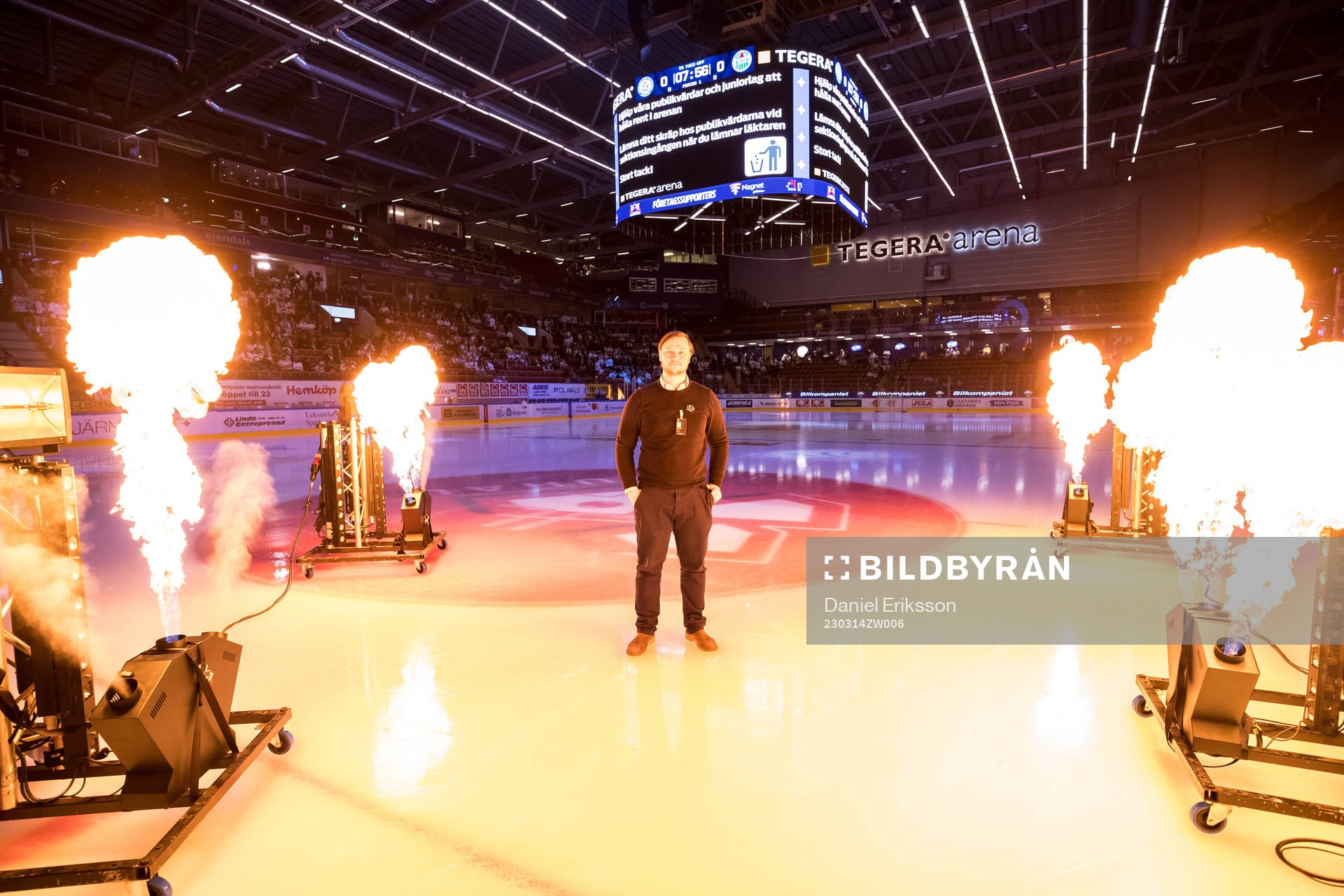 Leksands Fredrik Eklund innan åttondelsfinal tre i SHL
