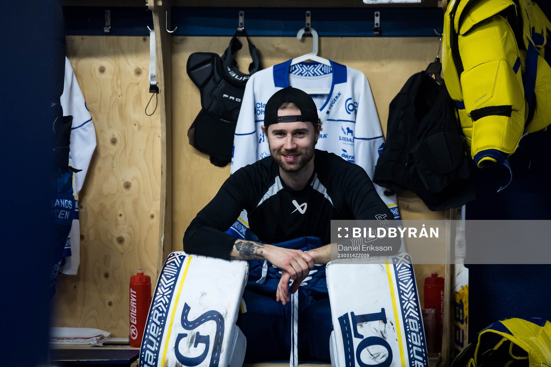 Leksands målvakt Kasimir Kaskisuo innan åttondelsfinal