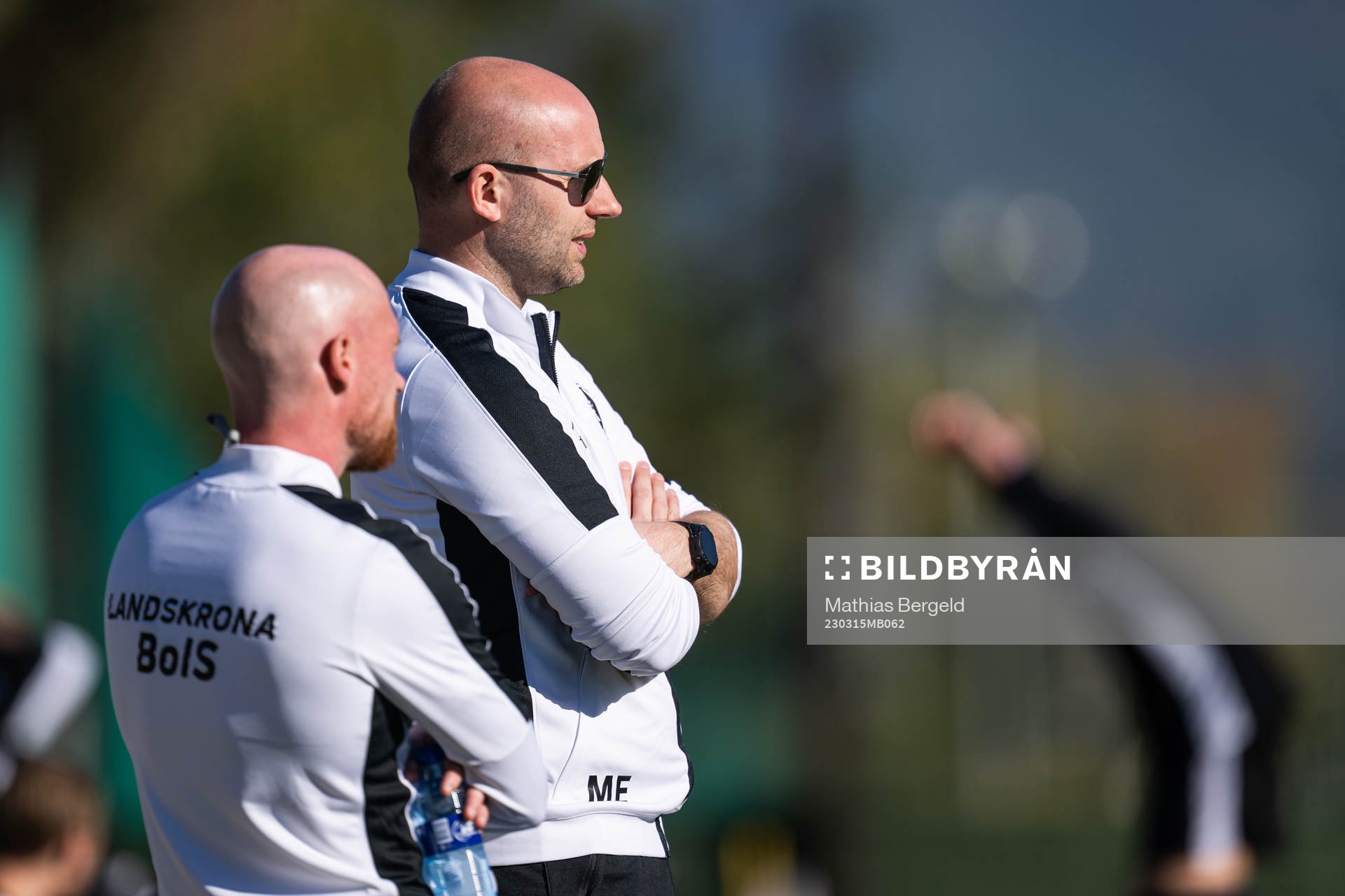 assisterande tränare Max Mölder och klubbchef Michel