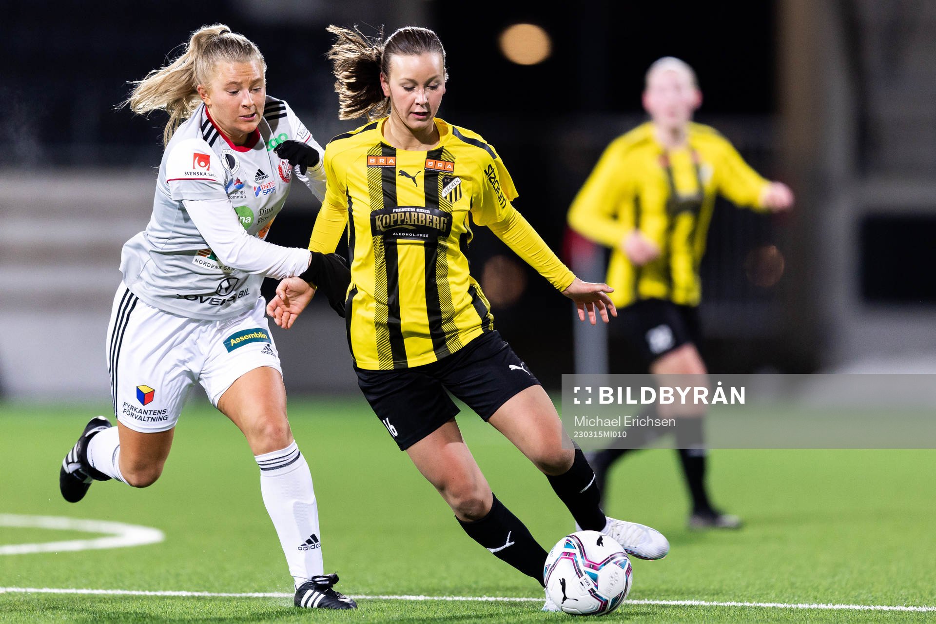 Lidköpings Venla Lindfors och Häckens Wilma Lantz