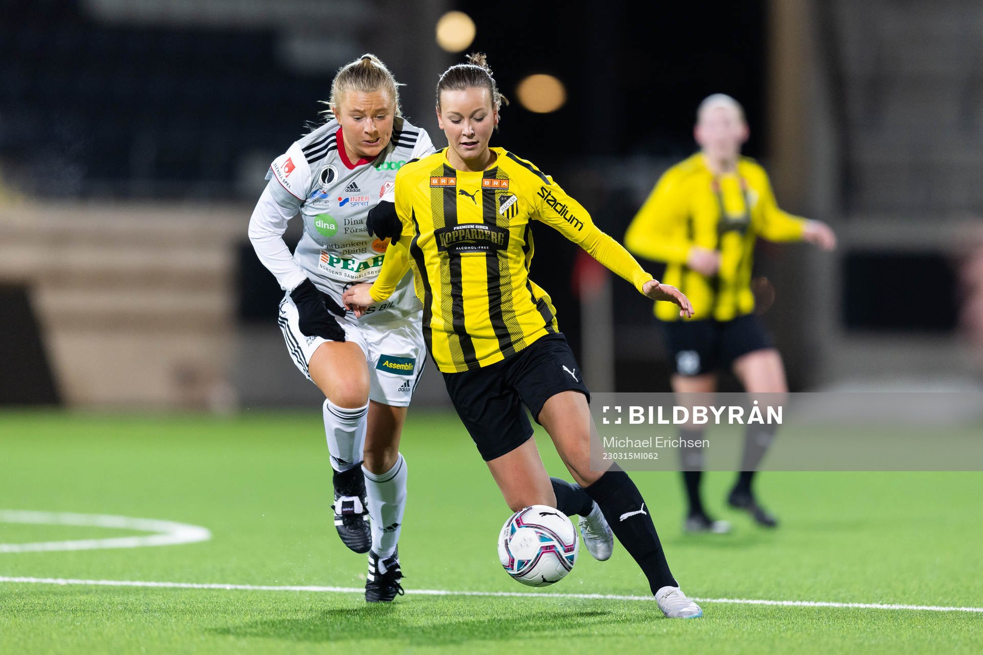 Lidköpings Venla Lindfors och Häckens Wilma Lantz
