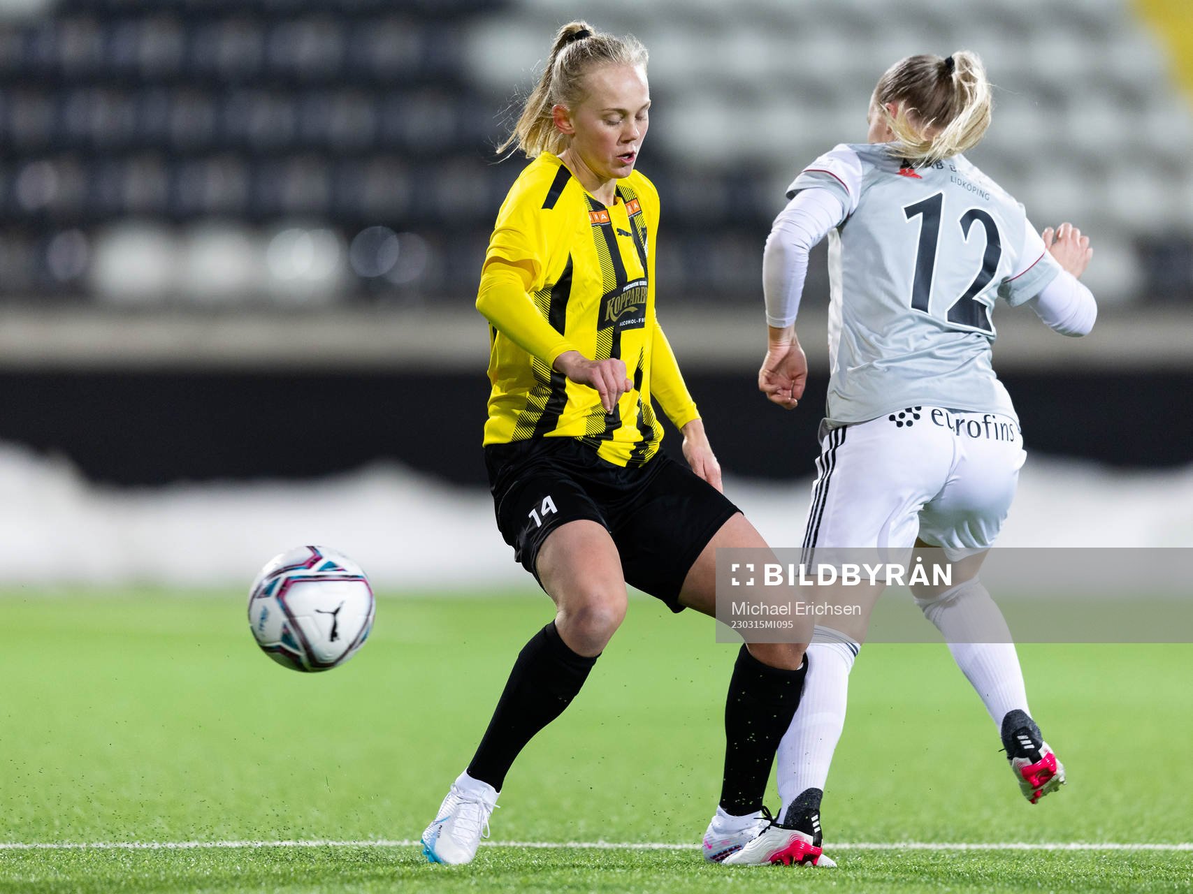 Häckens Molly Johansson och Lidköpings Janina Bramberg