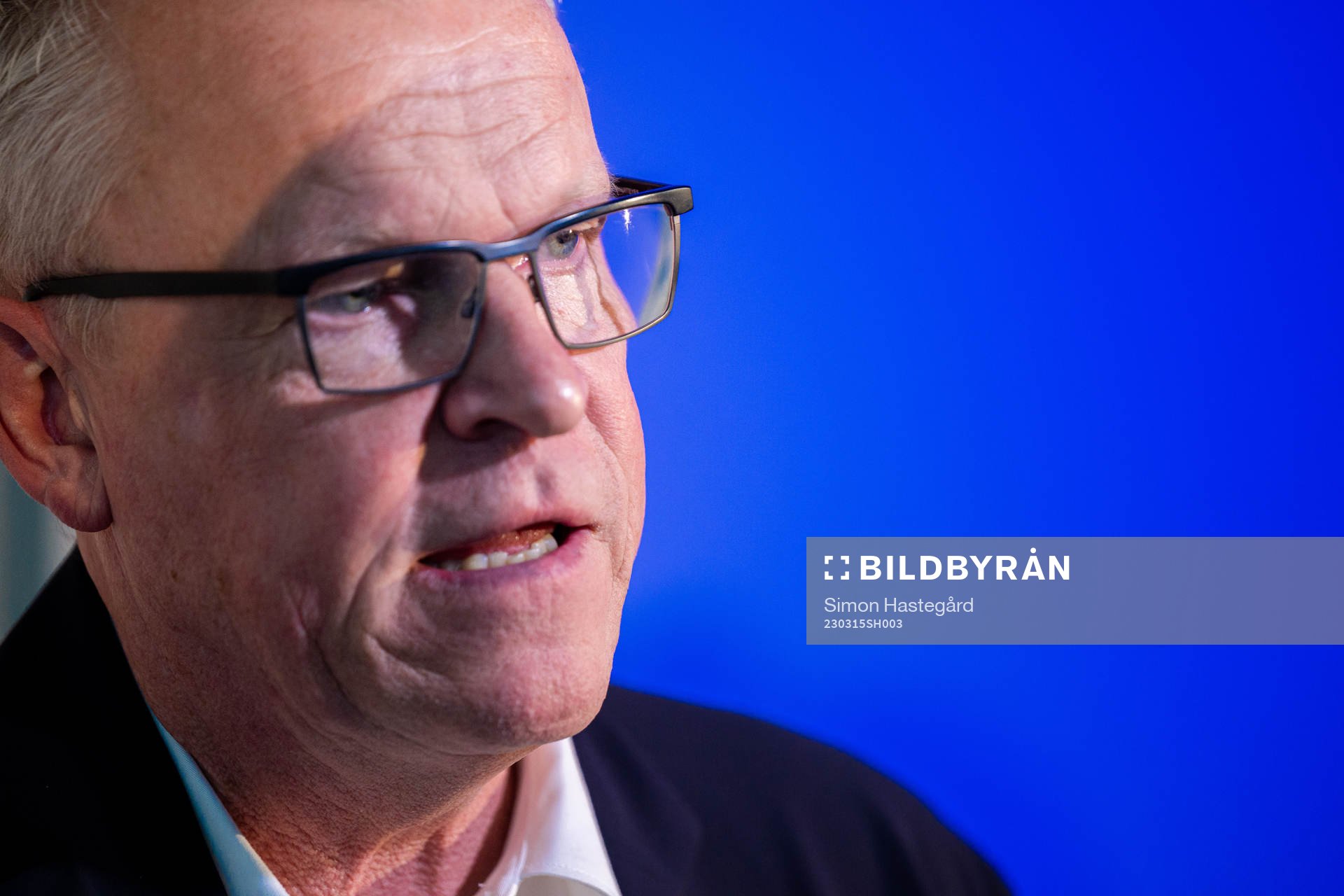 Janne Andersson, Head coach of Sweden during a press conference on March 15, 2023 in Stockholm. 