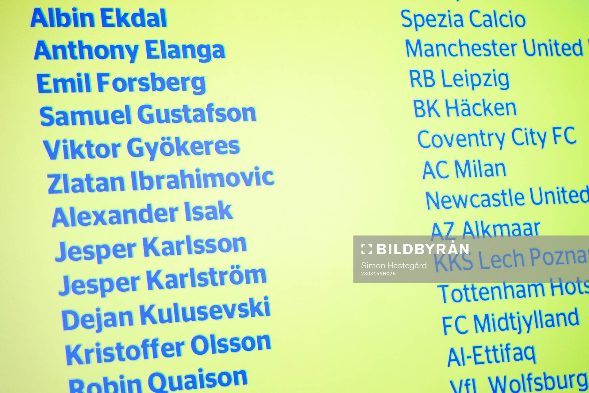 Players of Sweden
