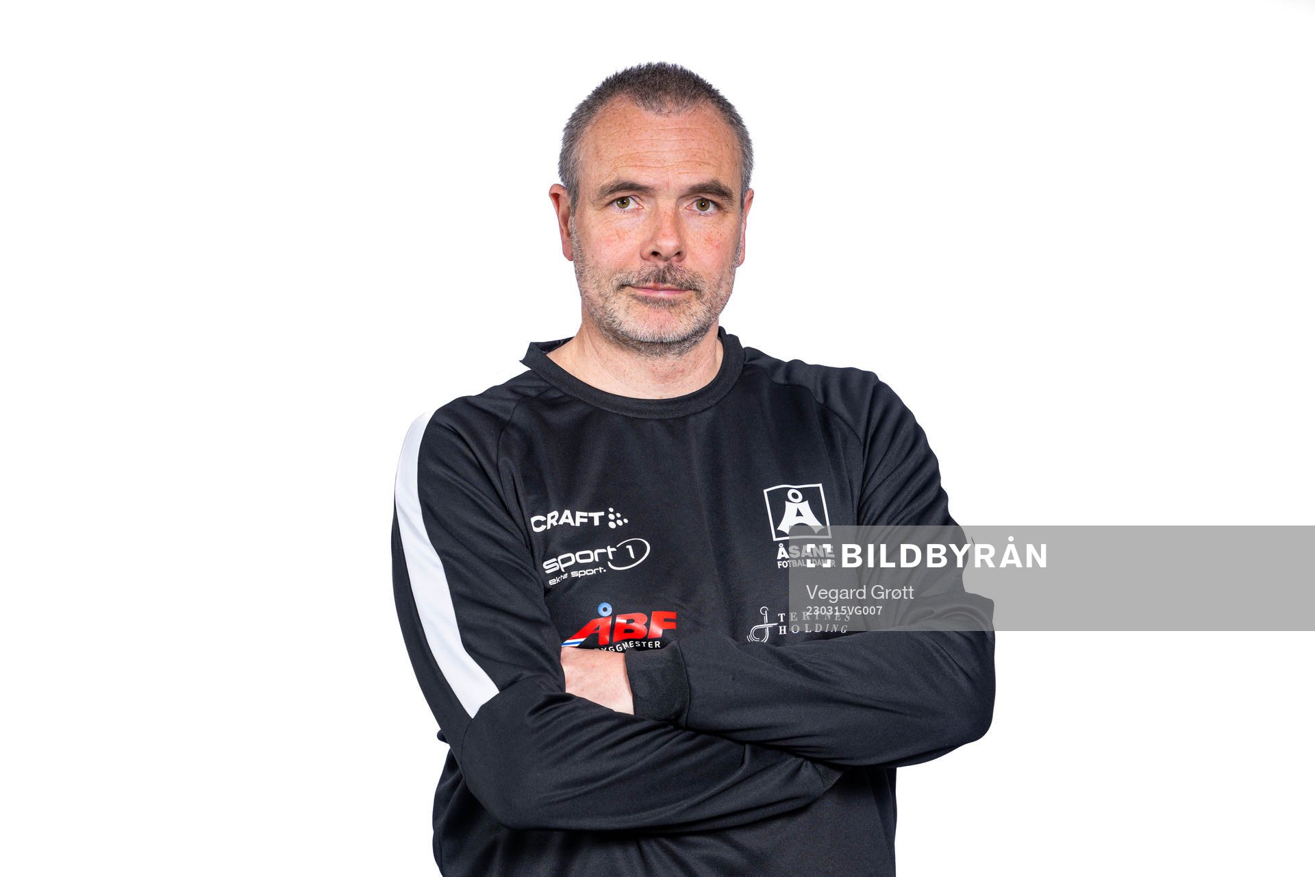 Eirik Fjeldstad, head coach of Åsane, poses for a portrait