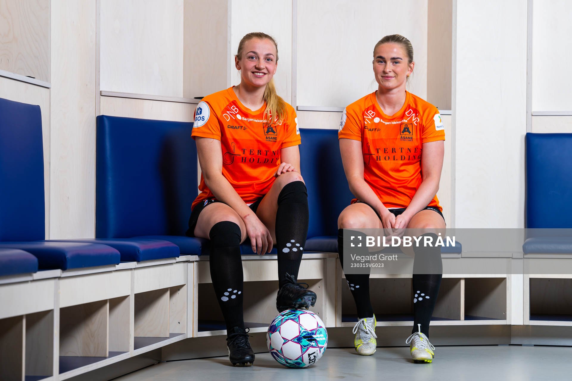 Alise Tvilde Evensen and Ida Skaar Kroken of Åsane pose