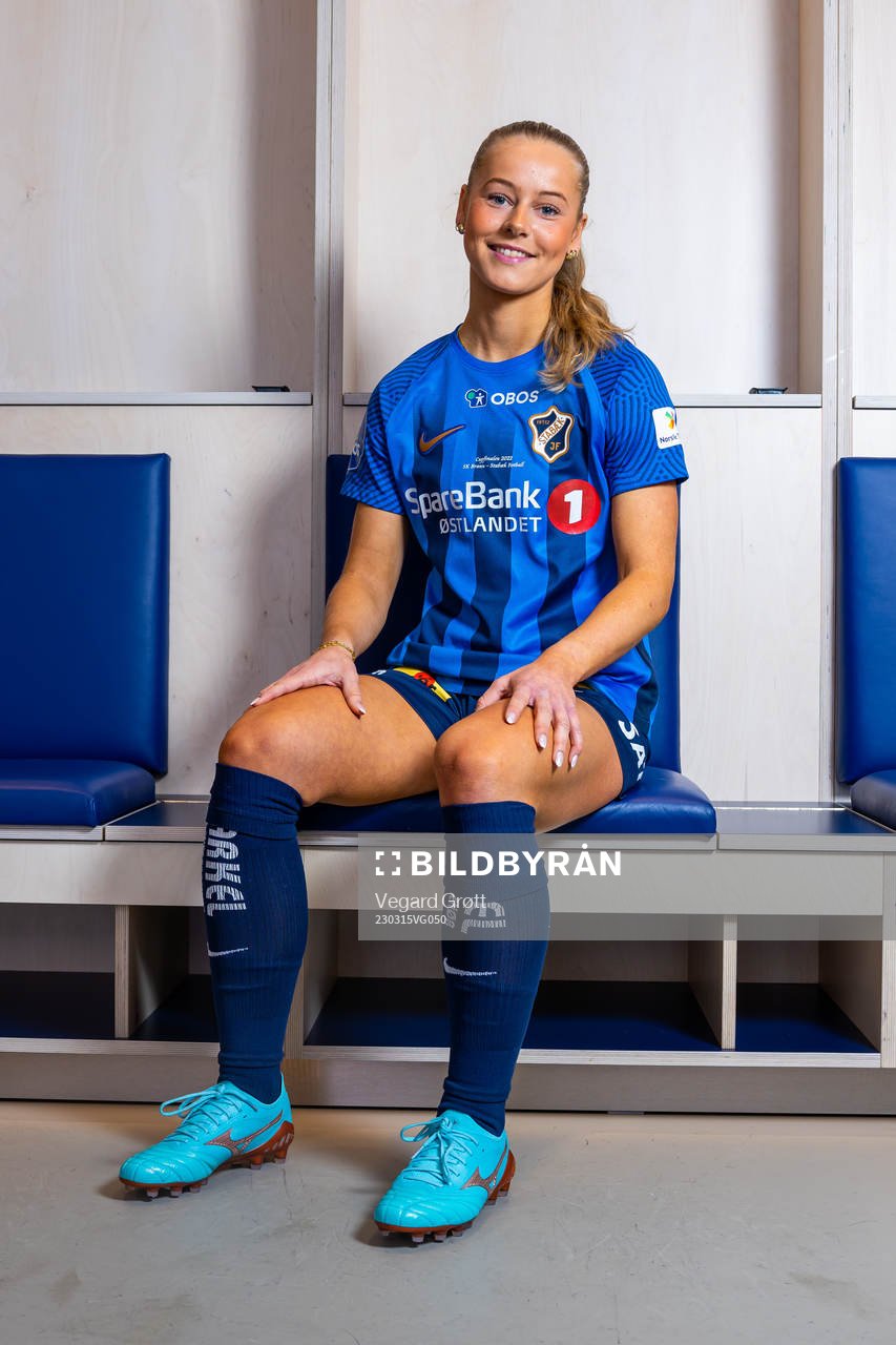Selma Pettersen of Stabæk poses for a portrait on March 14, 2023 in Oslo. 