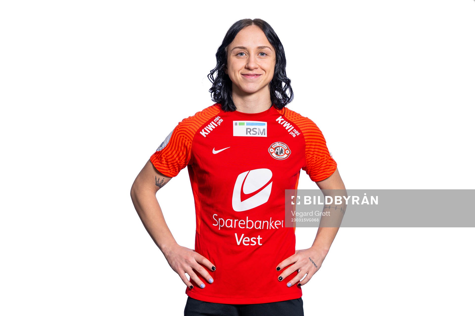 Miljana Ivanović of Arna-Bjørnar poses for a portrait on March 14, 2023 in Oslo. 