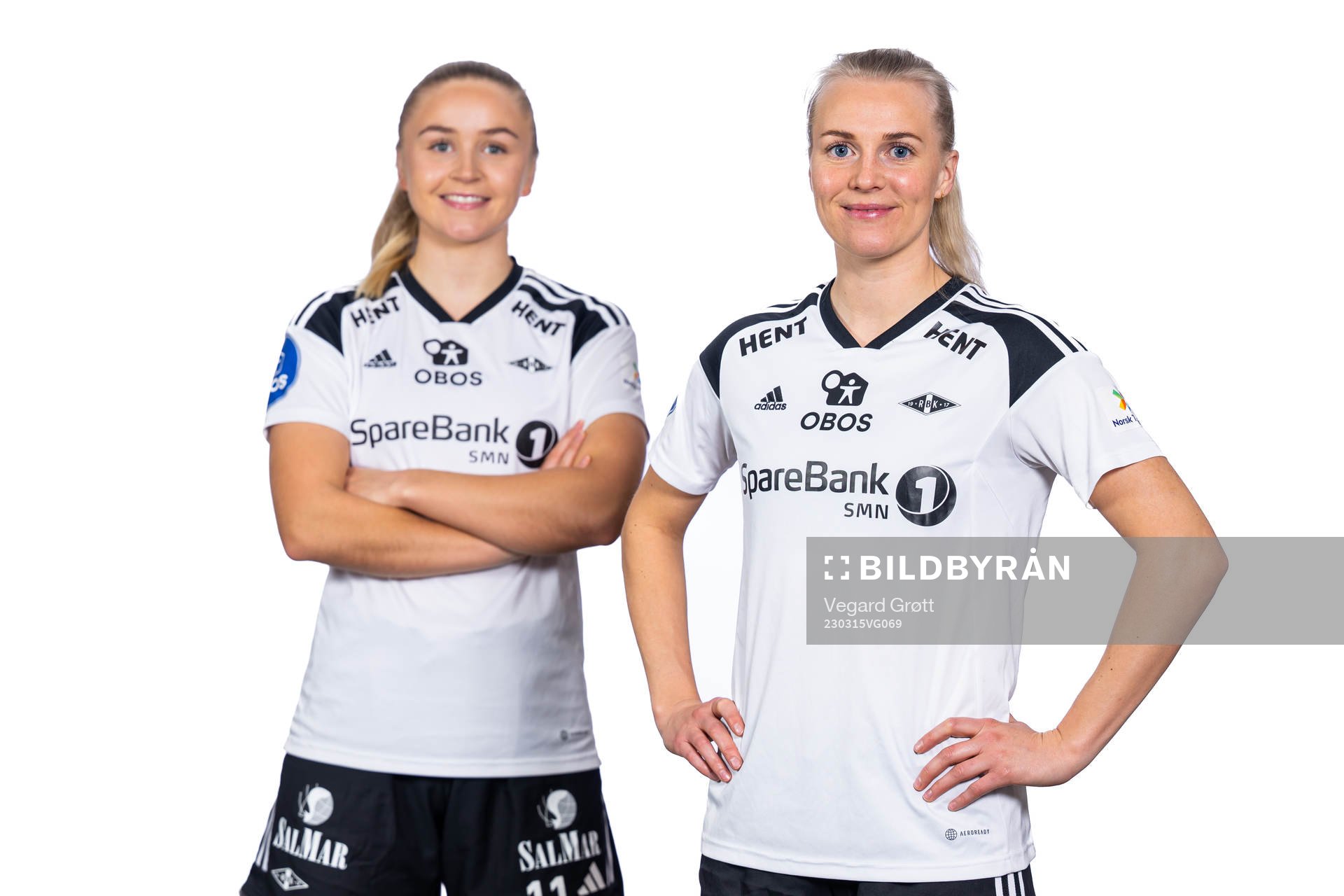 Anna Jøsendal and Mali Lilleås Næss of Rosenborg pose