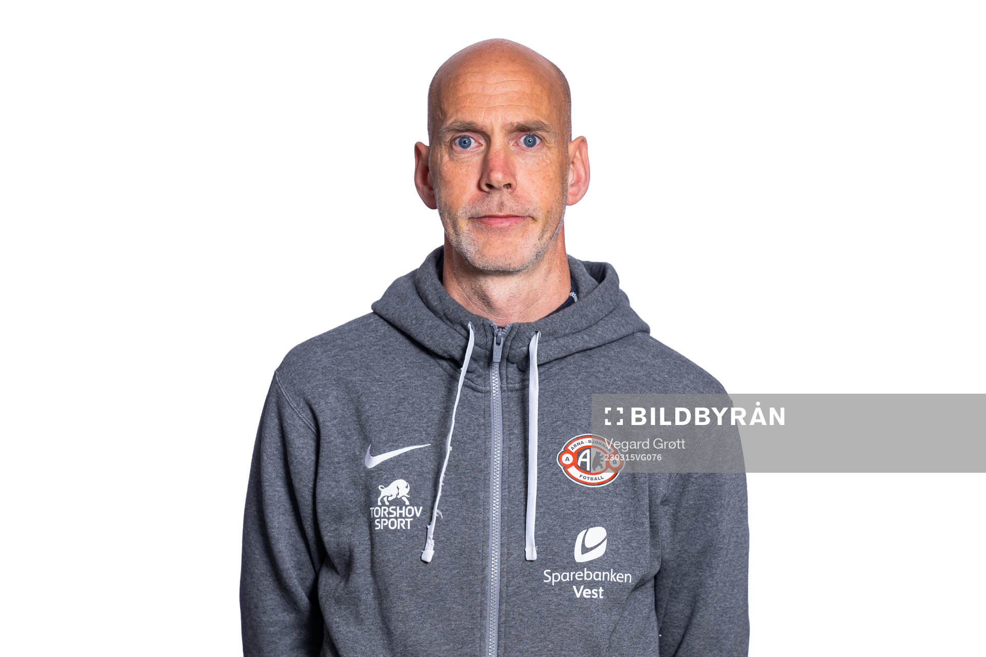 Bjarne Hagen, head coach of Arna-Bjørnar, poses for a