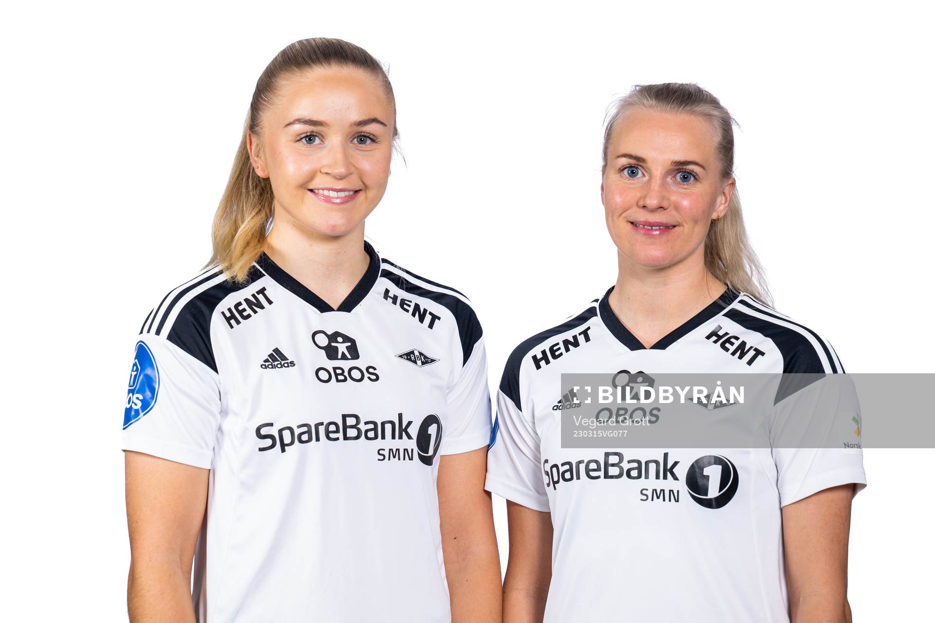 Anna Jøsendal and Mali Lilleås Næss of Rosenborg pose