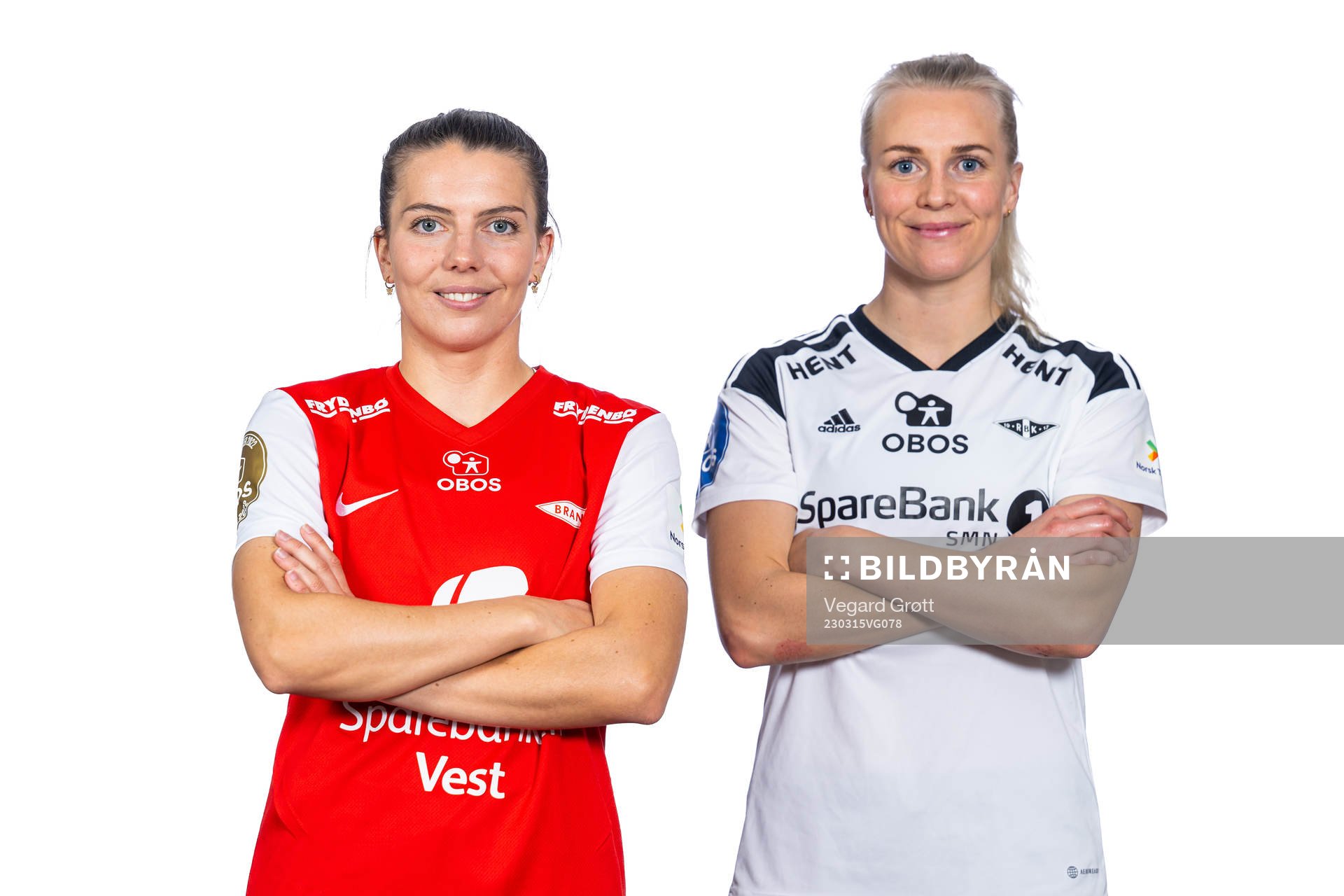 Cecilie Redisch Kvamme of Brann and Mali Lilleås Næss of