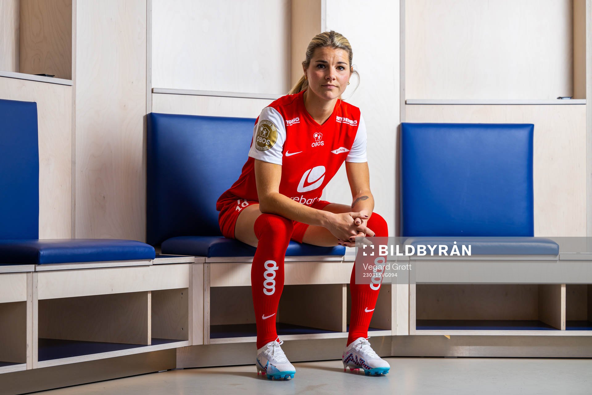 Andrine Stolsmo Hegerberg of Brann poses for a portrait