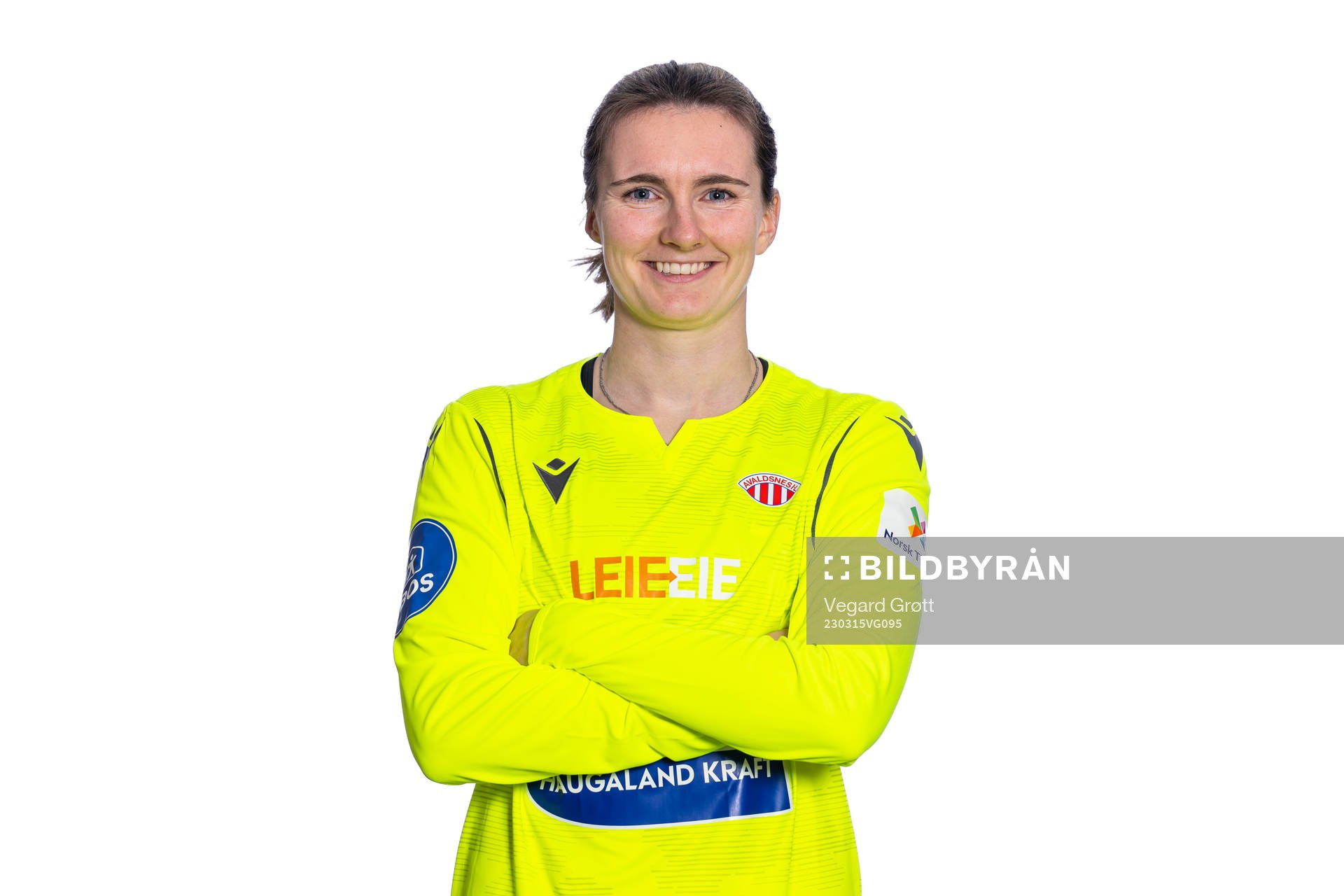 Goalkeeper Siri Ervik of Avaldsnes poses for a portrait on March 14, 2023 in Oslo. 