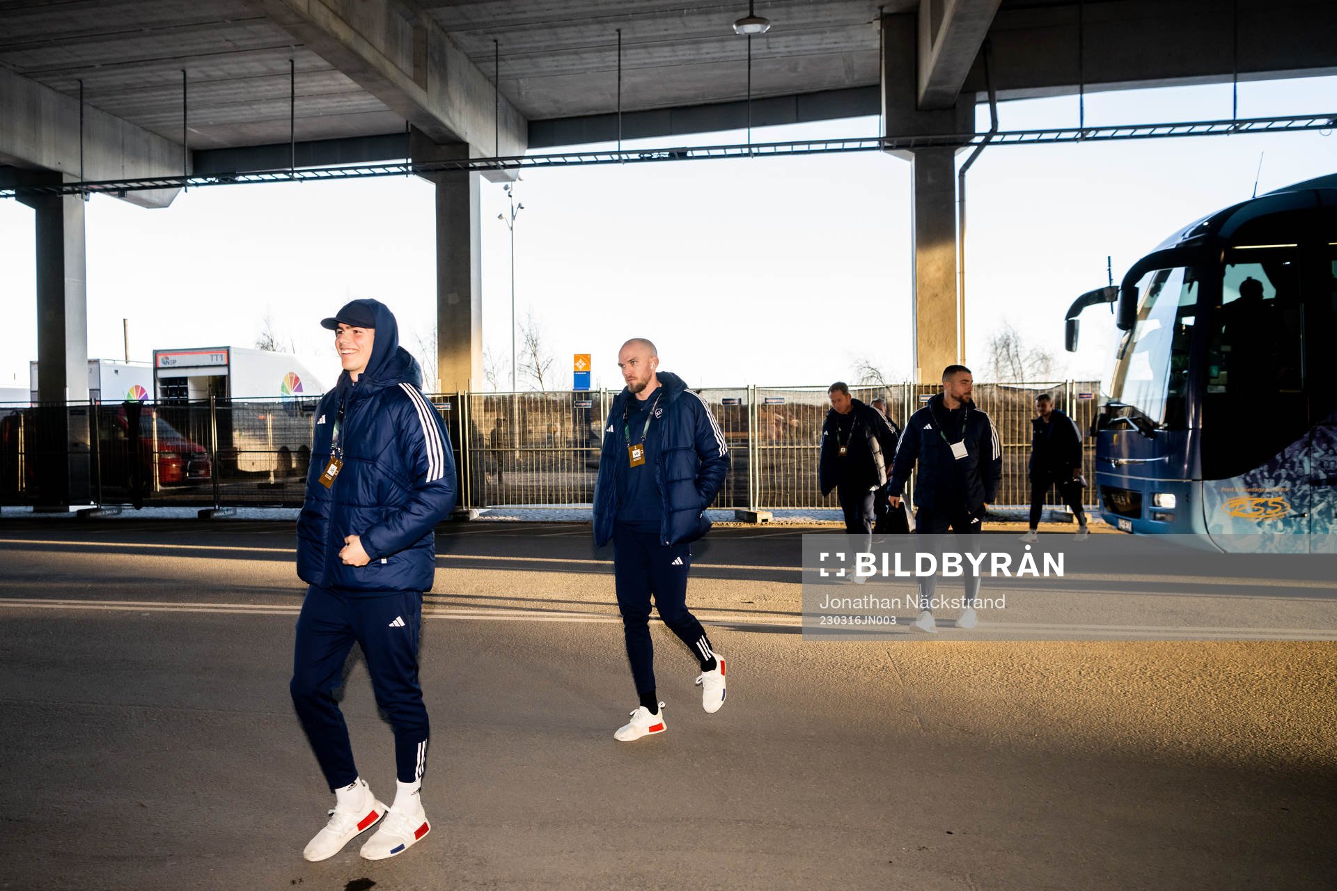 Marcus Danielson of Djurgården arrives to the stadium