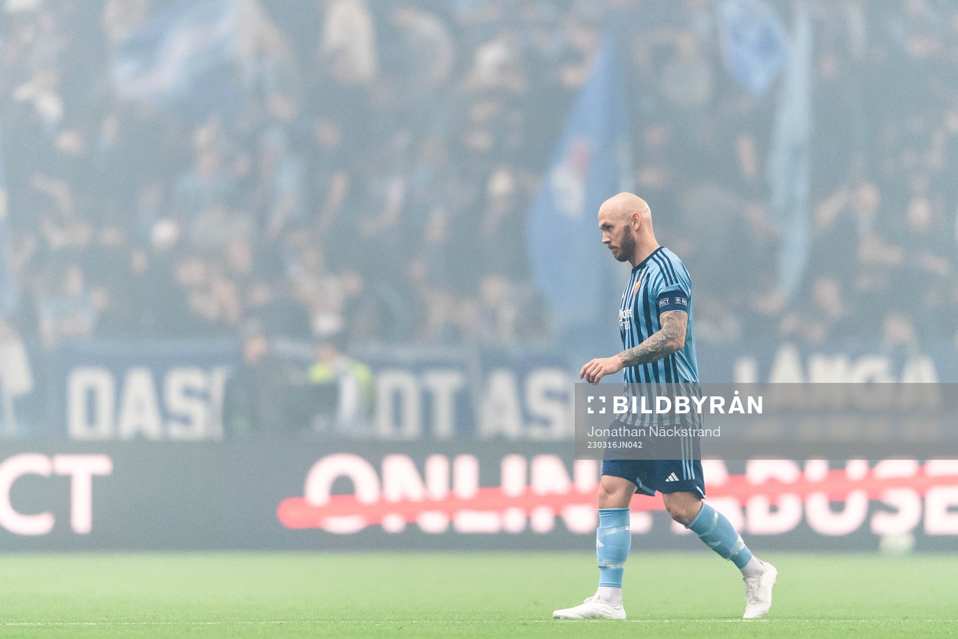 Magnus Eriksson of Djurgården looks dejected