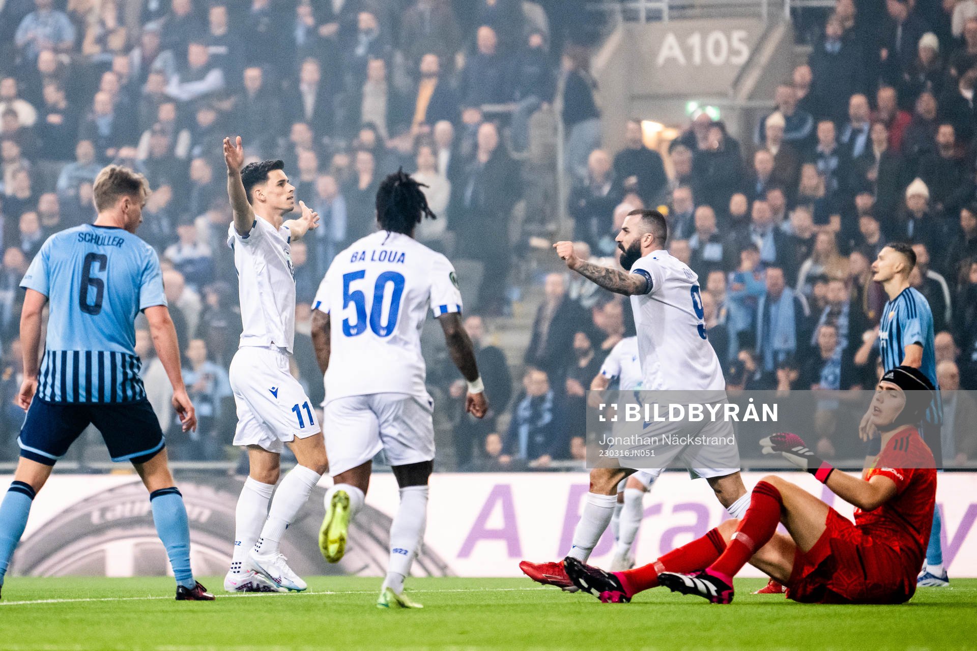 Filip Marchwinski of Lech Poznan celebrates