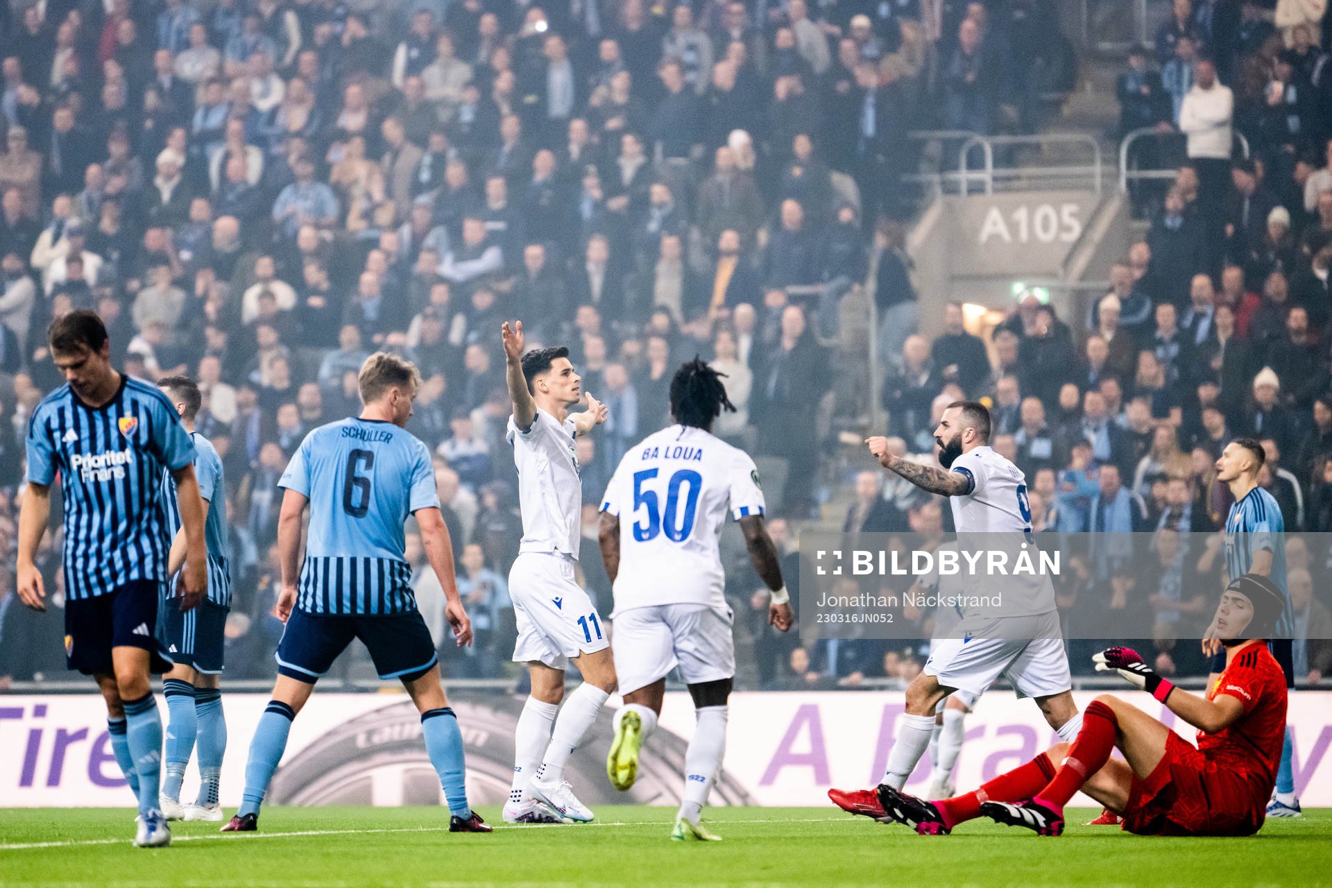 Filip Marchwinski of Lech Poznan celebrates