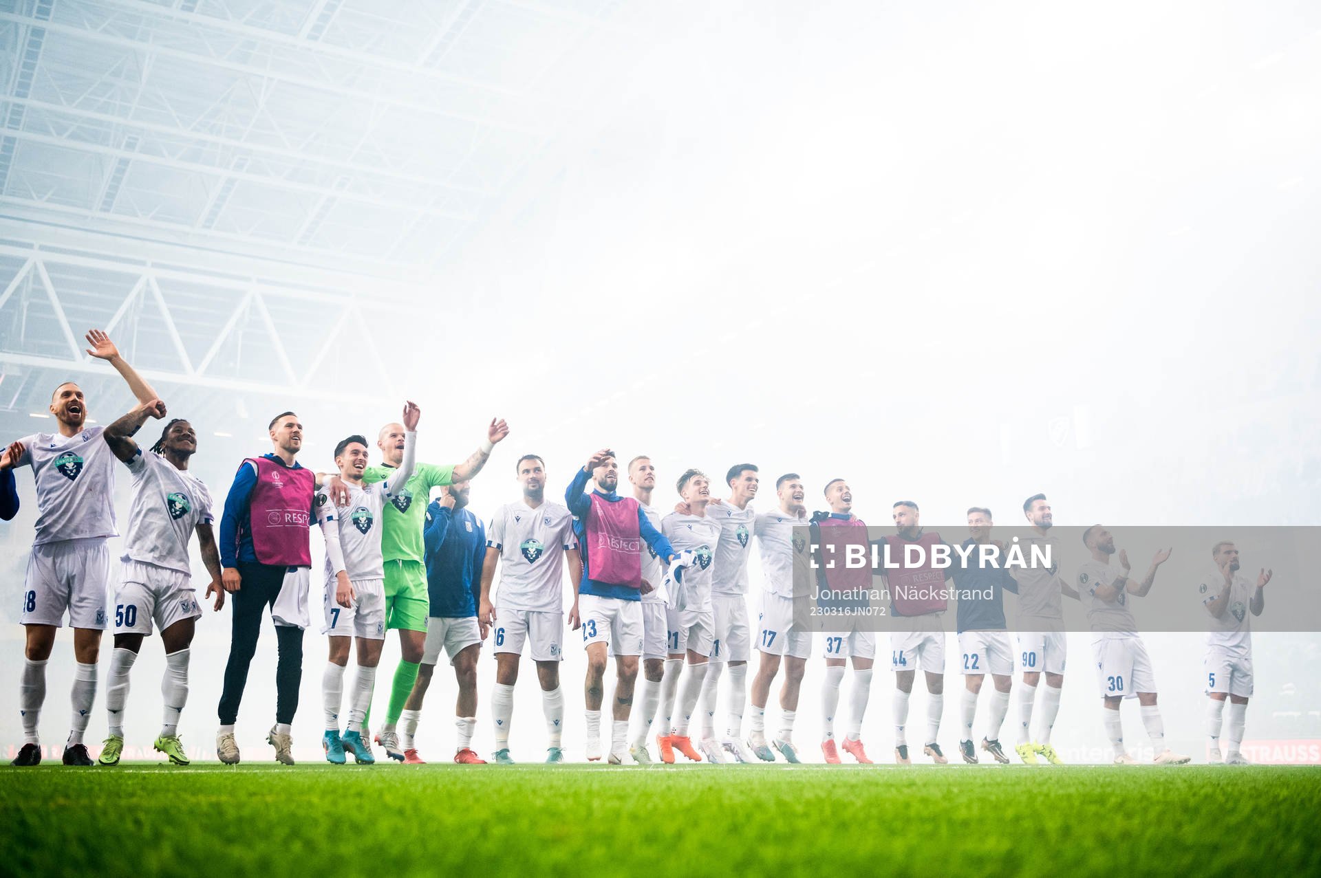 Players of Lech Poznan celebrate