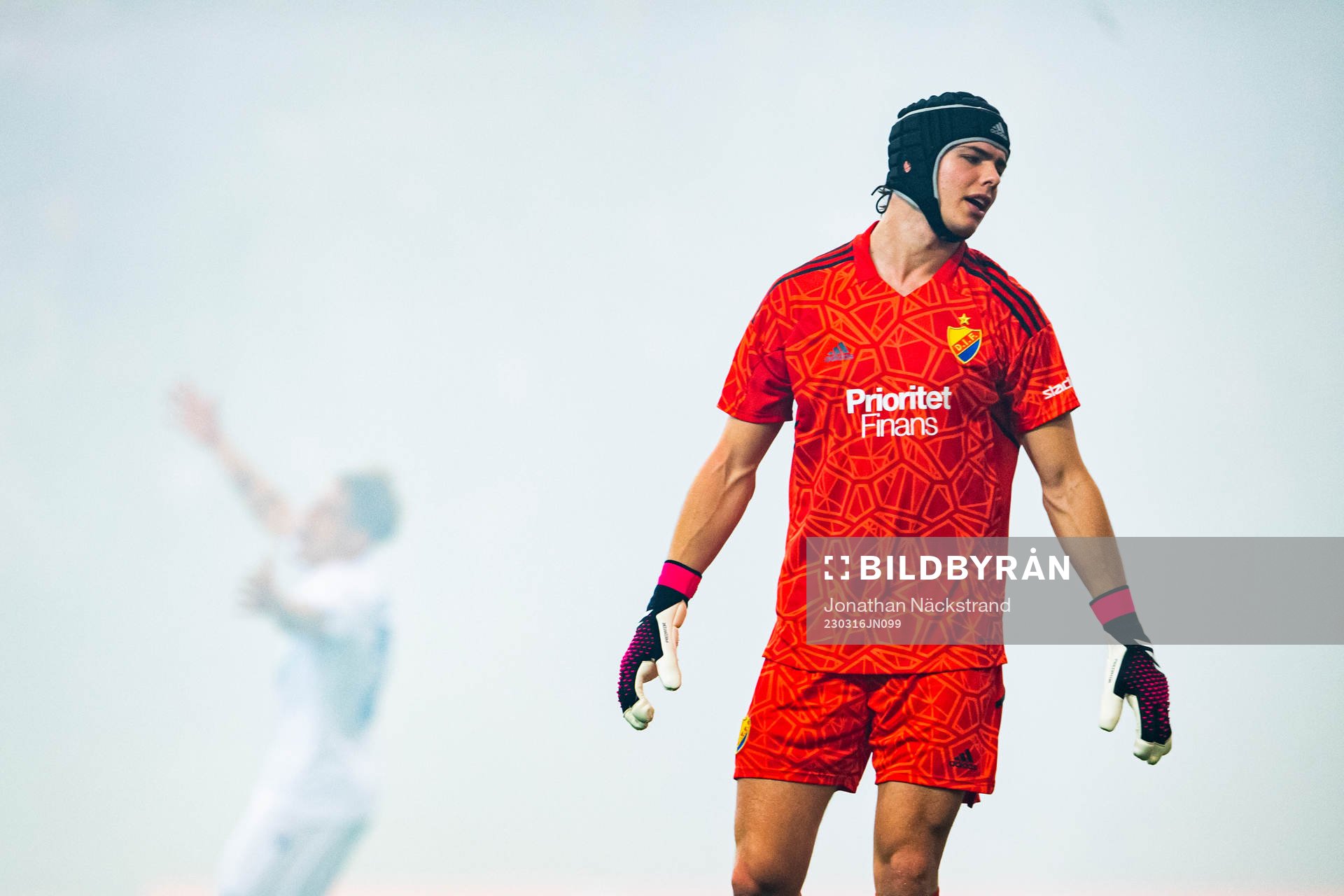 Goalkeeper Jacob Widell Zetterström of Djurgården looks