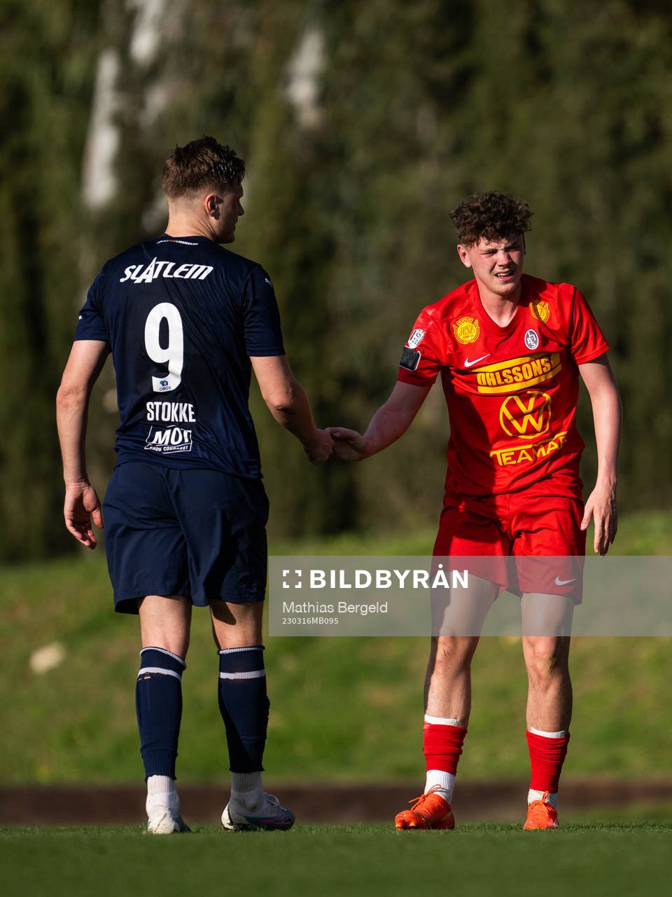 Kristiansunds Benjamin Stokke och Landskronas Max Nilsson