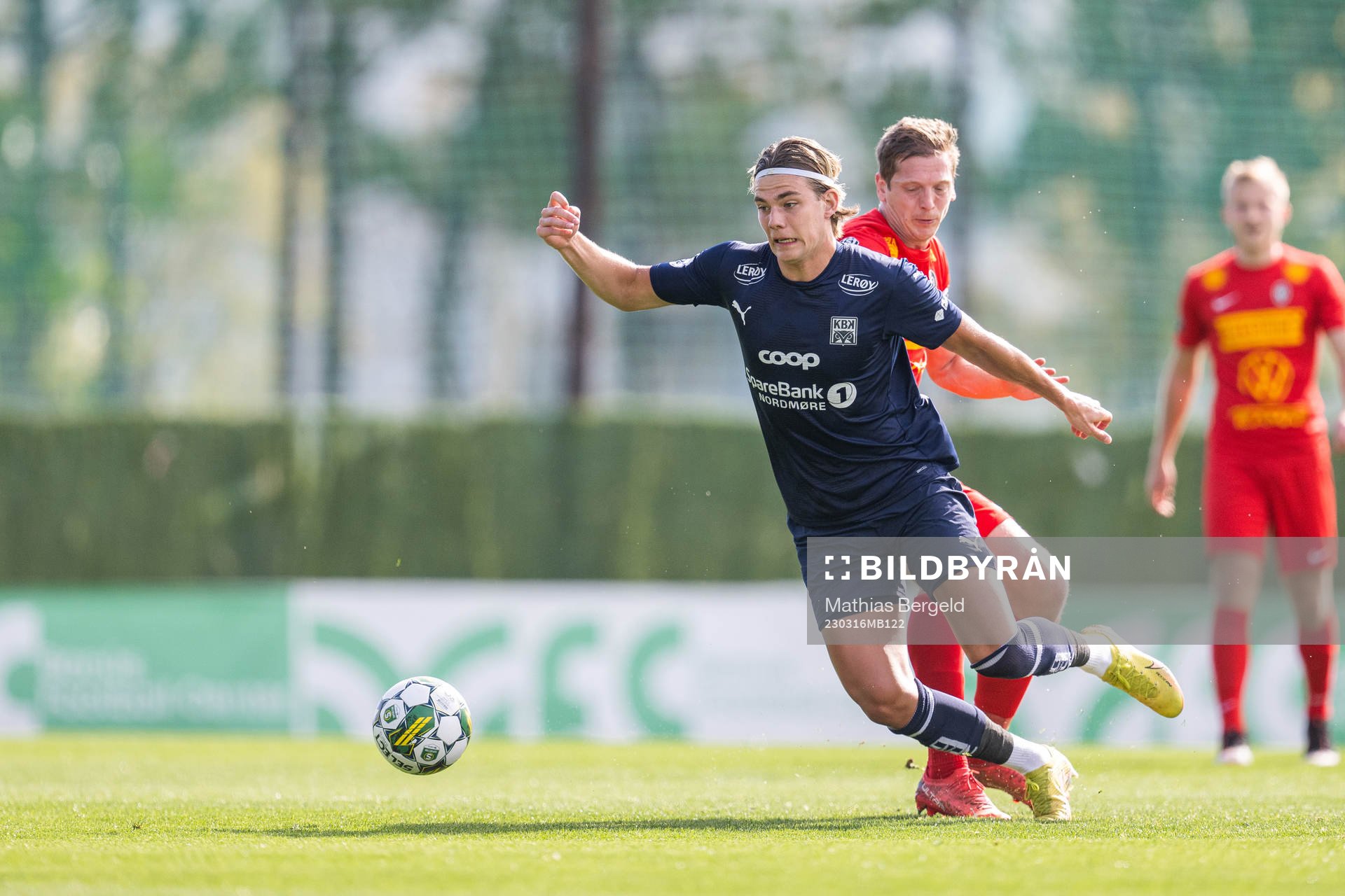 Kristiansunds Brynjolfur Willumsson under träningsmatchen i fotboll mellan Kristiansund och Landskrona den 16 mars 2023 i Marbella.