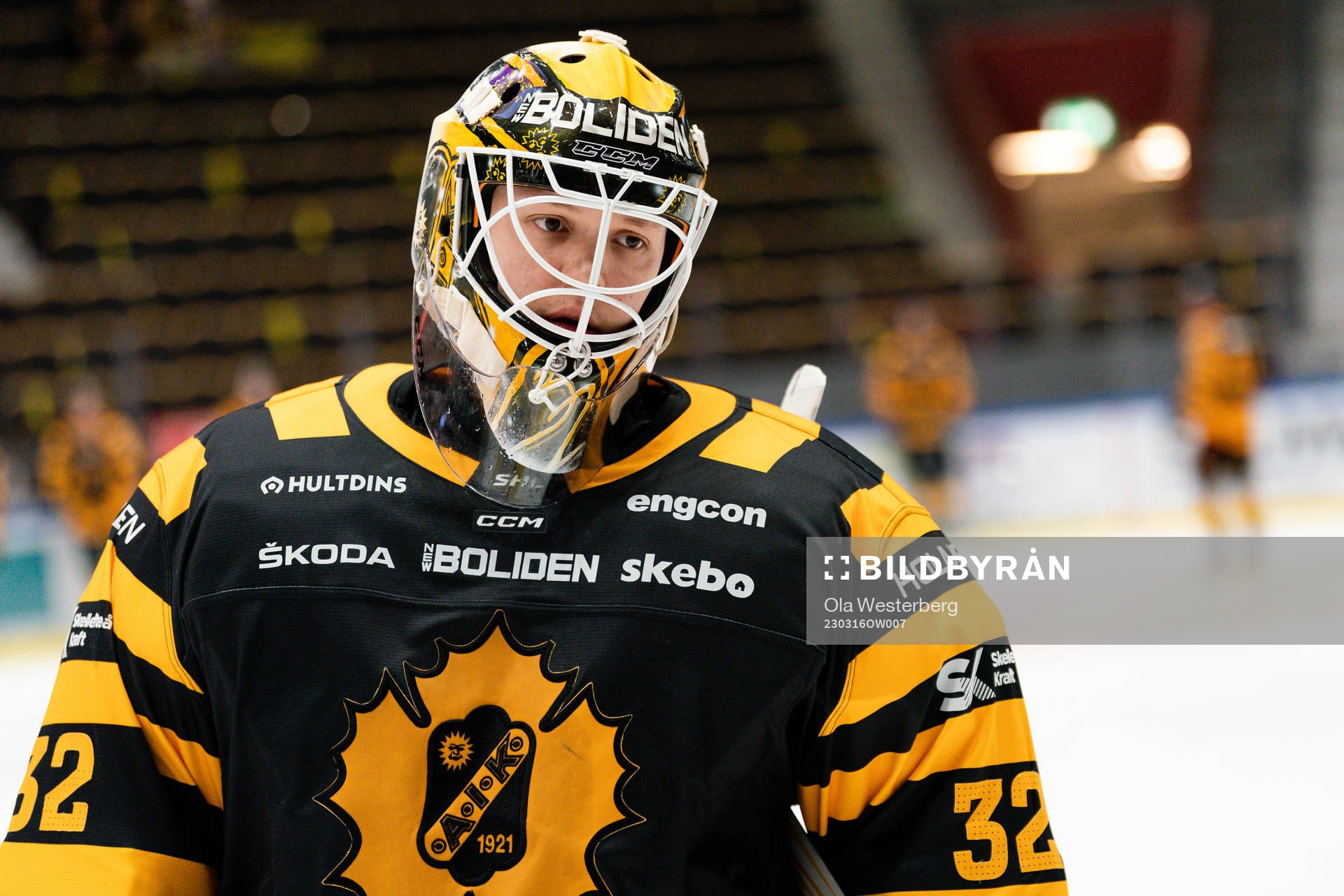 Skellefteå AIKs målvakt Linus Söderström