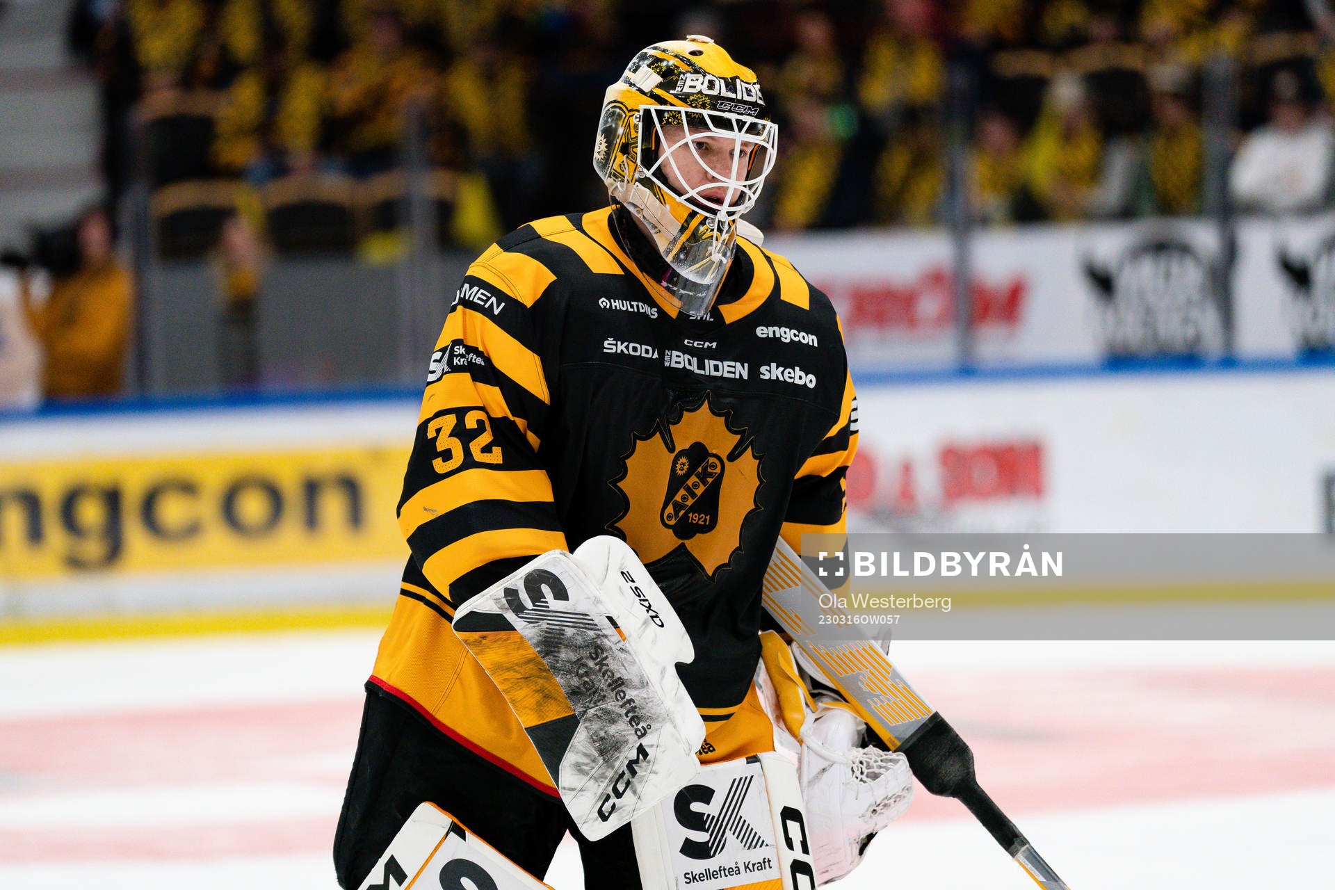Skellefteå AIKs målvakt Linus Söderström