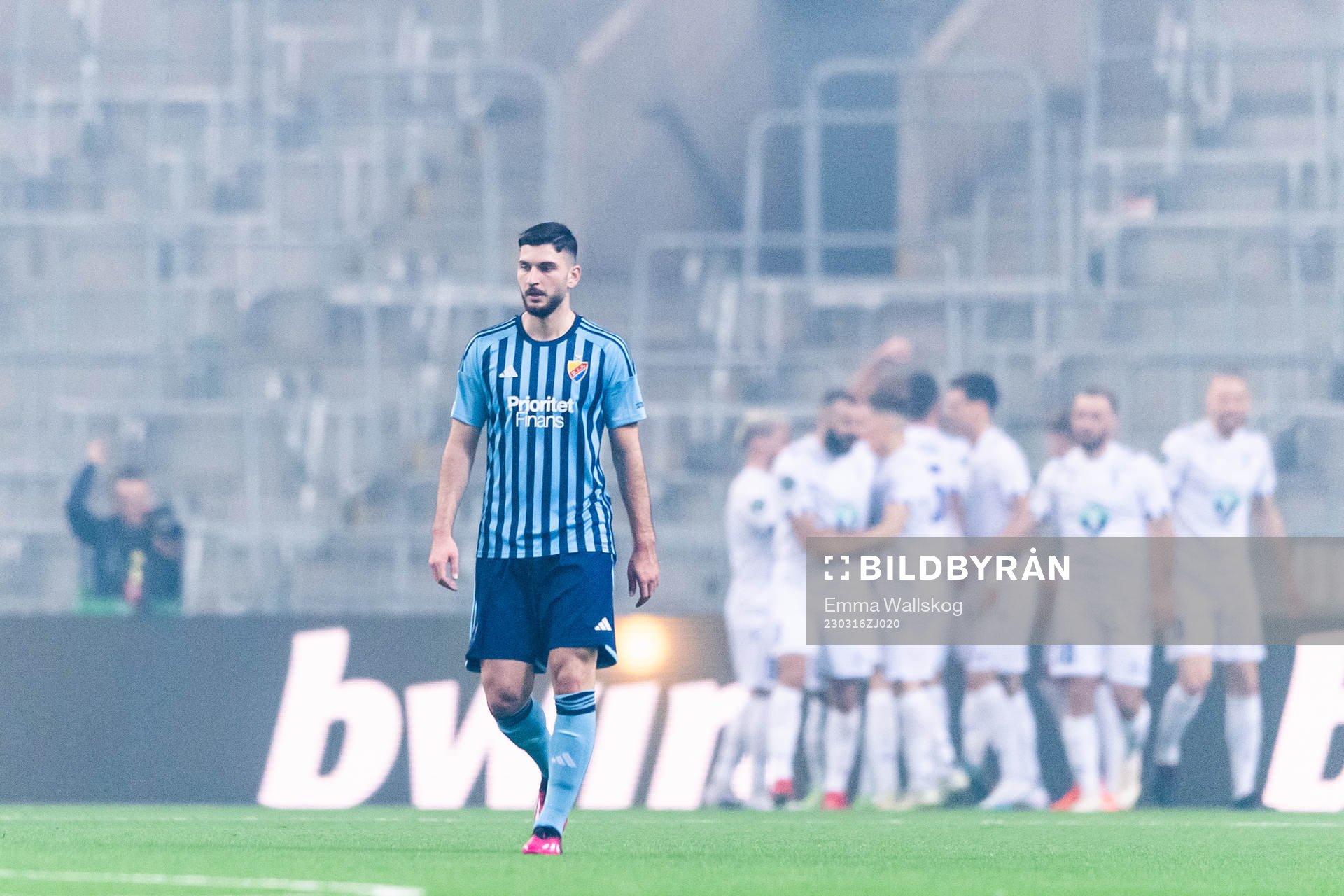 Besard Sabovic of Djurgården looks dejected