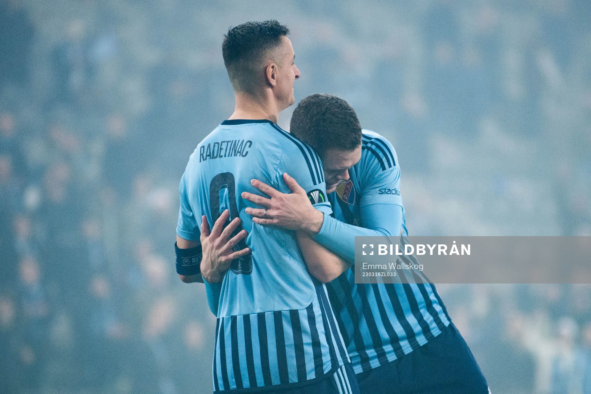 Haris Radetinac and Jacob Bergström of Djurgården