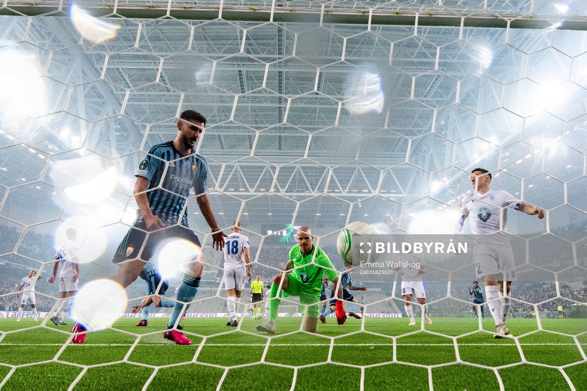 Goalkeeper Filip Bednarek of Lech Poznan looks dejected