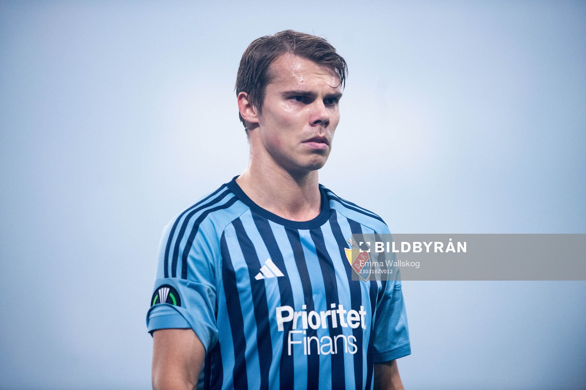 Elias Andersson of Djurgården looks dejected