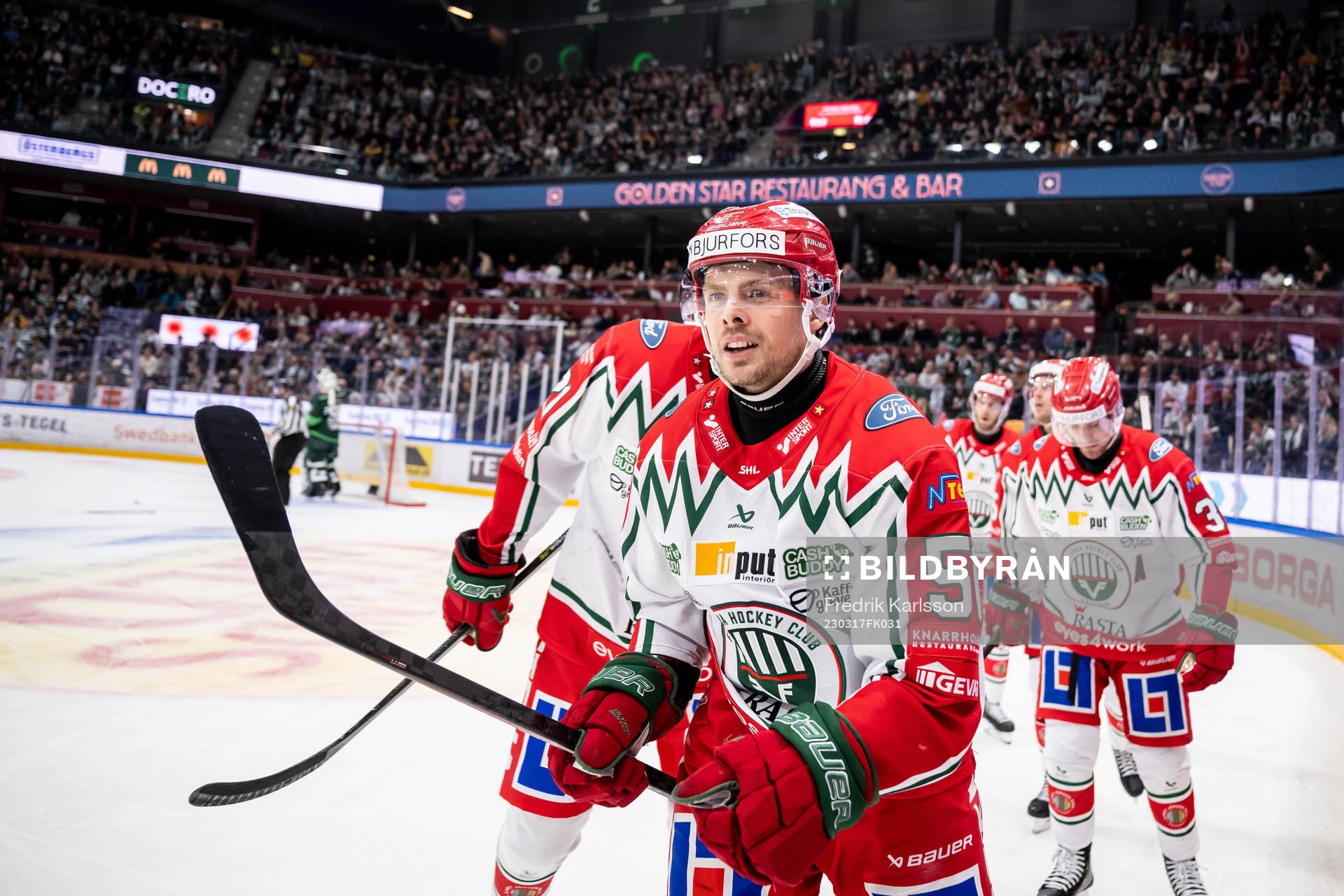 Frölundas Mats Rosseli Olsen jublar