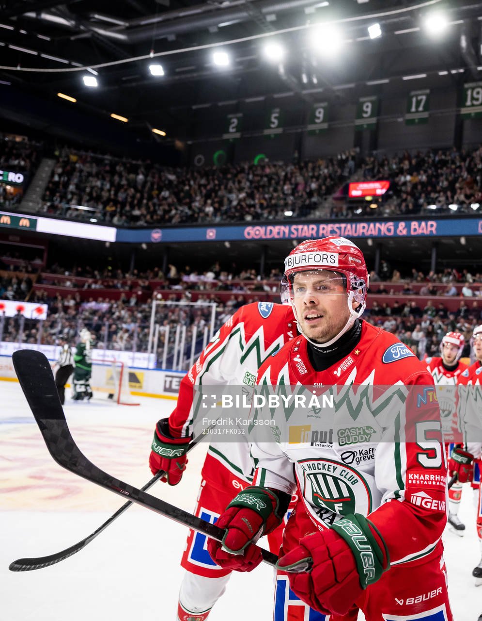 Frölundas Mats Rosseli Olsen jublar