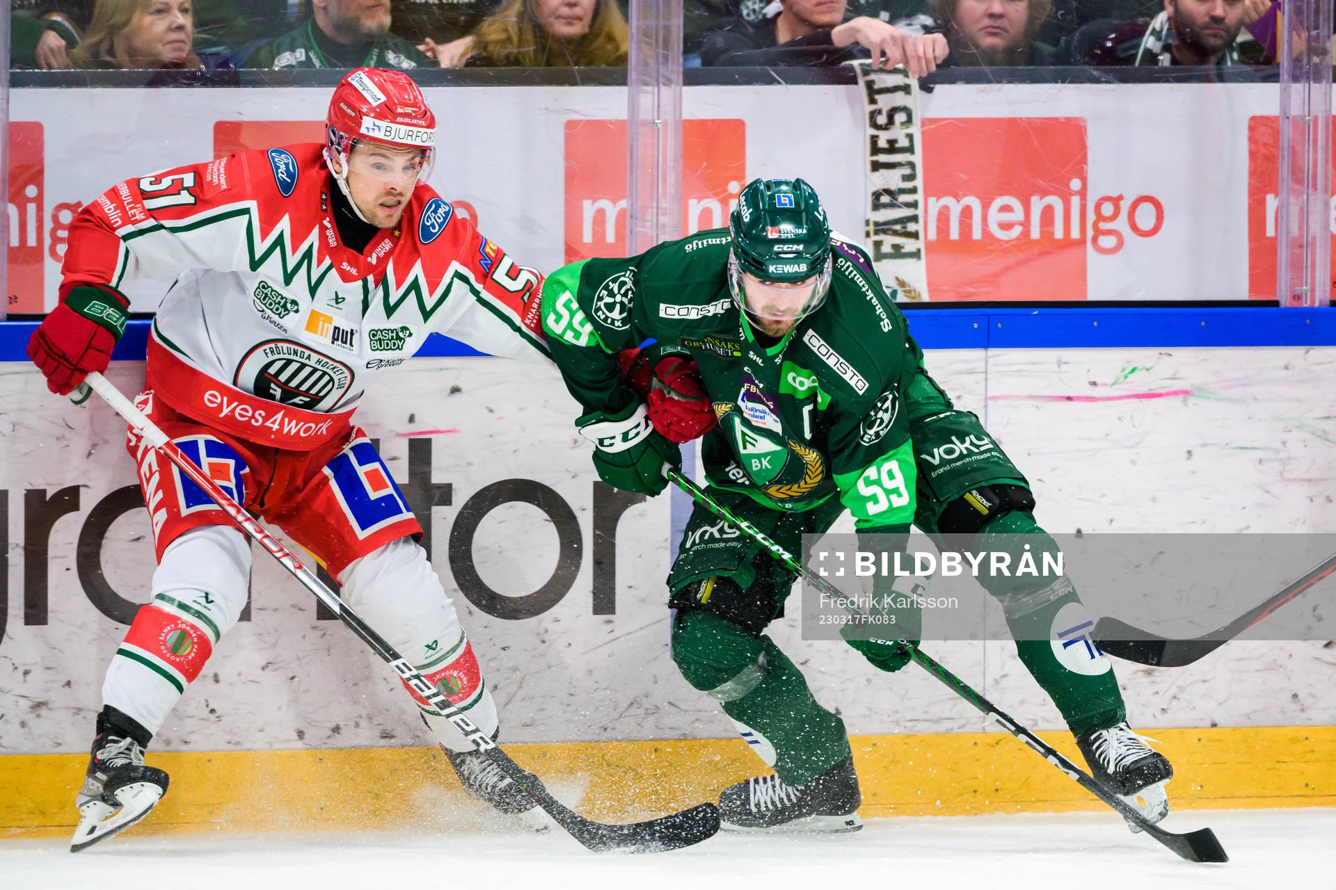 Frölundas Mats Rosseli Olsen och Färjestads Linus
