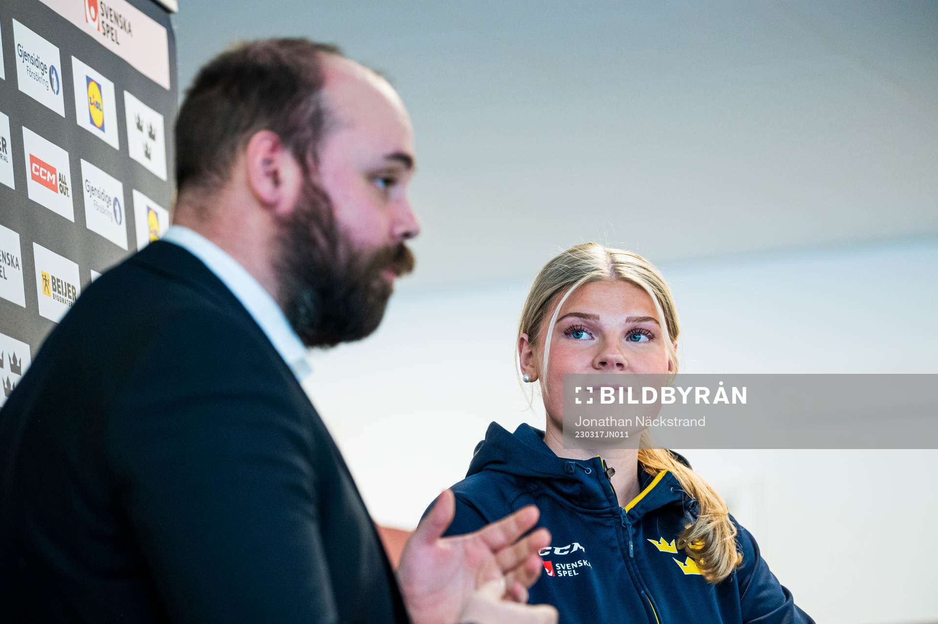 Forward Lova Blom of Sweden’s women national Ice Hockey