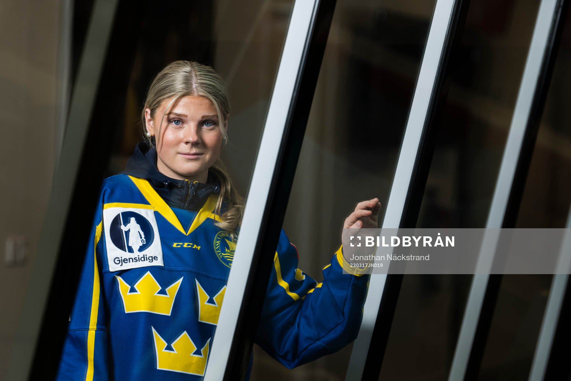 Forward Lova Blom of  Sweden’s women national Ice Hockey