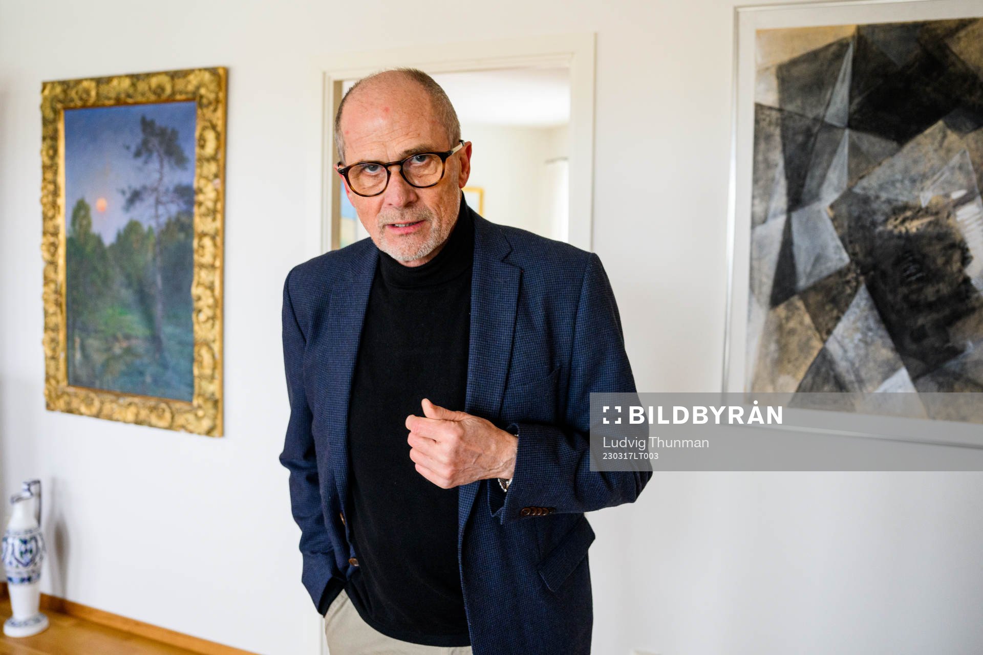 Fd generalsekreterare i Uefa Lars-Christer Olsson i sitt hem