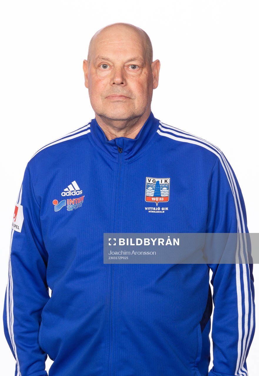 Vittsjös Lagledare Mats Karlsson poserar för ett porträtt den 17 mars 2023 i Hässleholm.