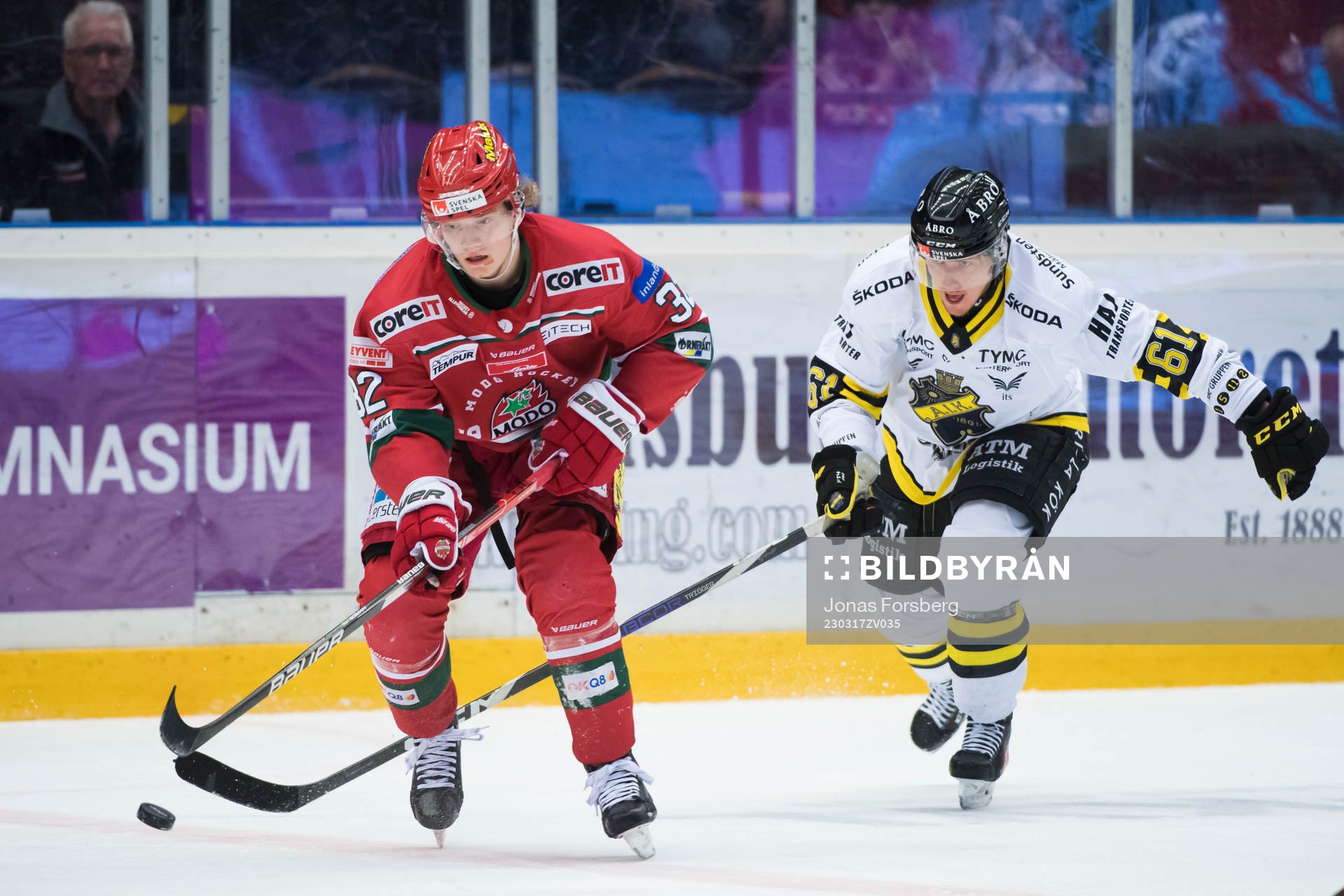 Modos Theodor Niederbach och AIKs Adam Rockwood