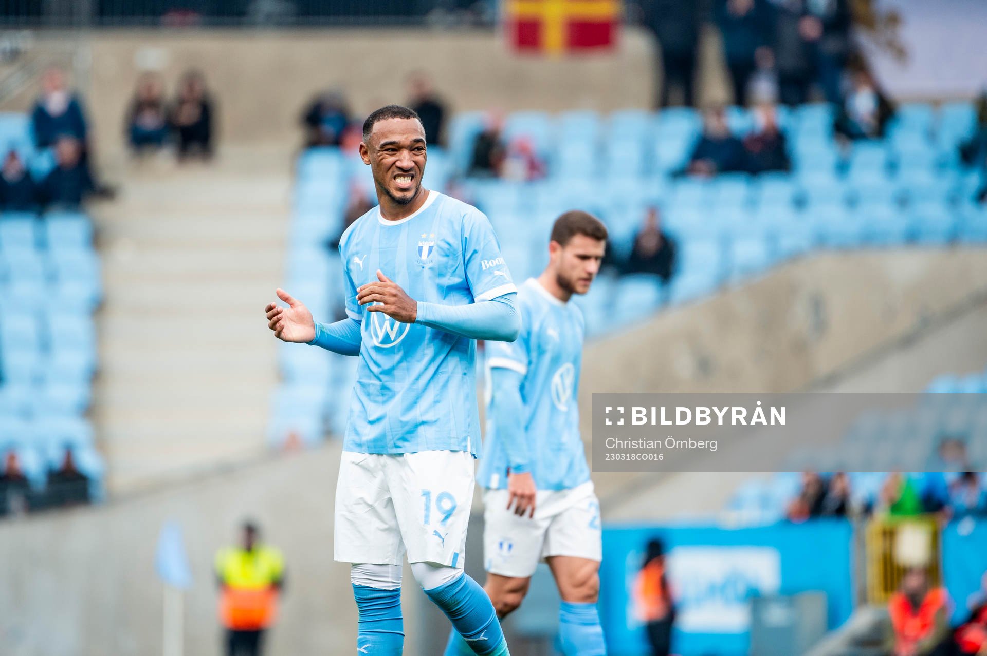 Malmö FFs Derek Cornelius deppar