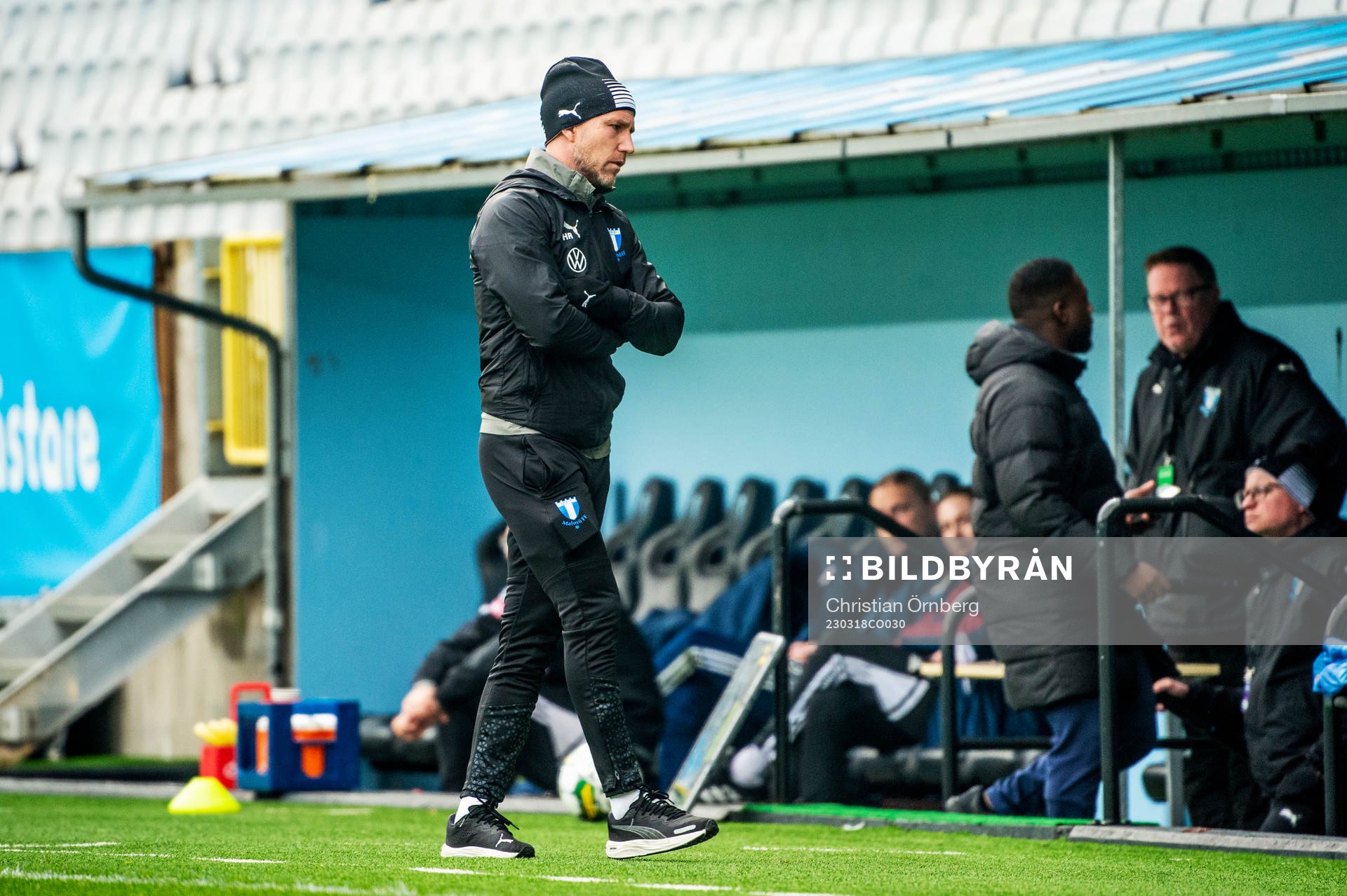 Malmö FFs tränare Henrik Rydström deppar