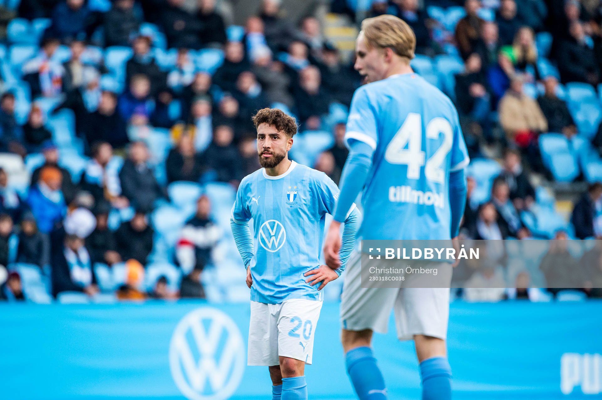 Malmö FFs Moustafa Zeidan och Malmö FFs Daniel Gudjohnsen