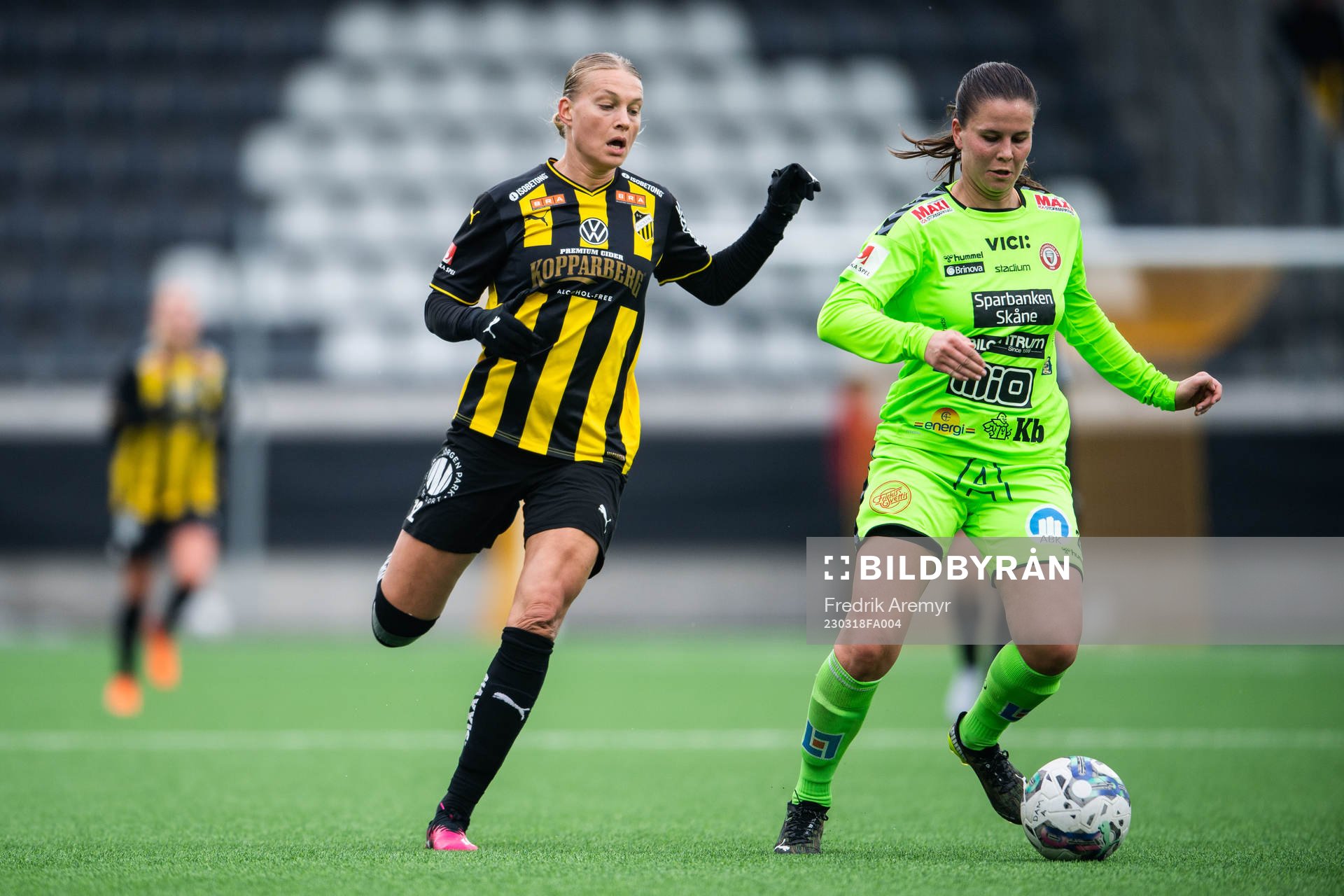 Häckens Stine Larsson och Kristianstads Josefin Harrysson