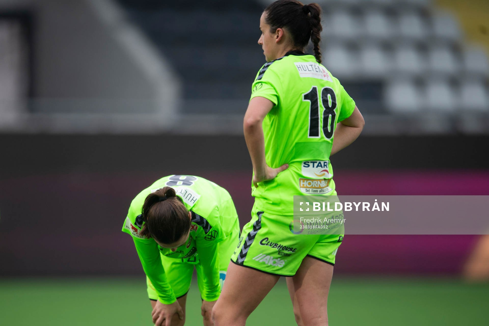 Kristianstads Alice Nilsson  och Evelyne Viens deppar