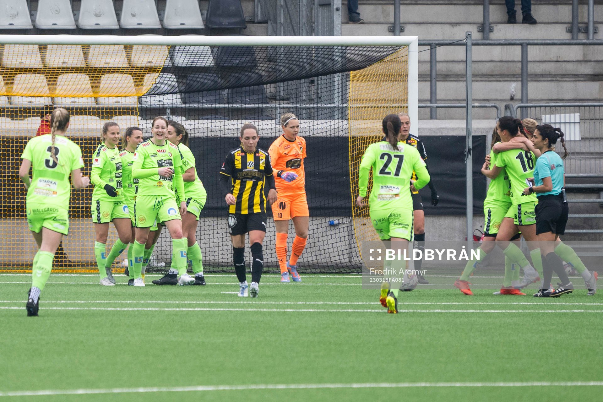 Kristianstads spelare jublar